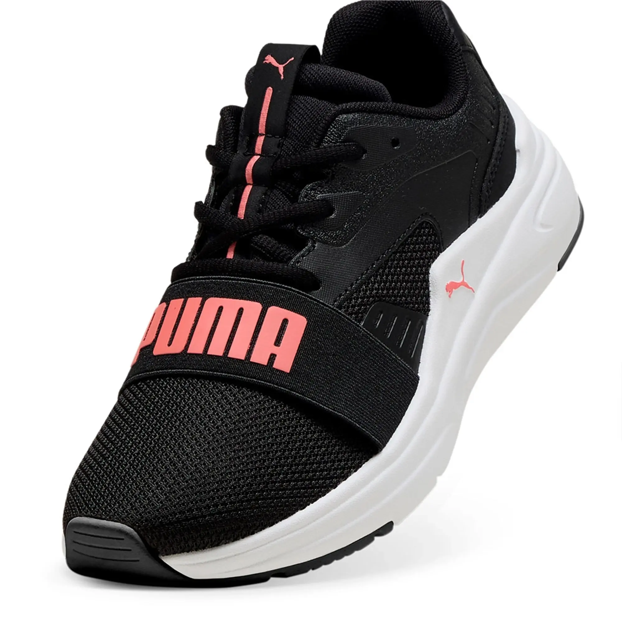 PUMA Softride Wired 2 Sneakers Youth, Black/Peach Frost/White