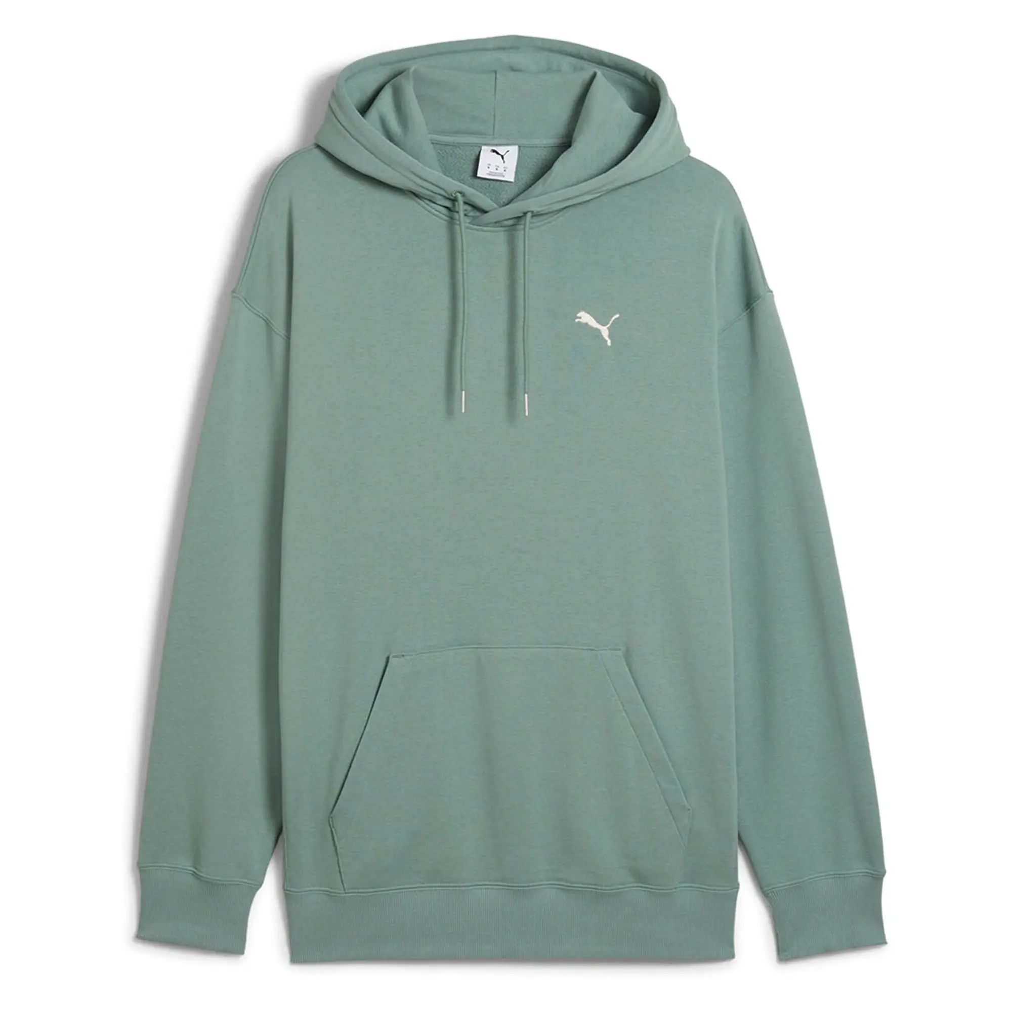 PUMA Wardrobe Ess Relaxed Hoodie Men, Green Moon