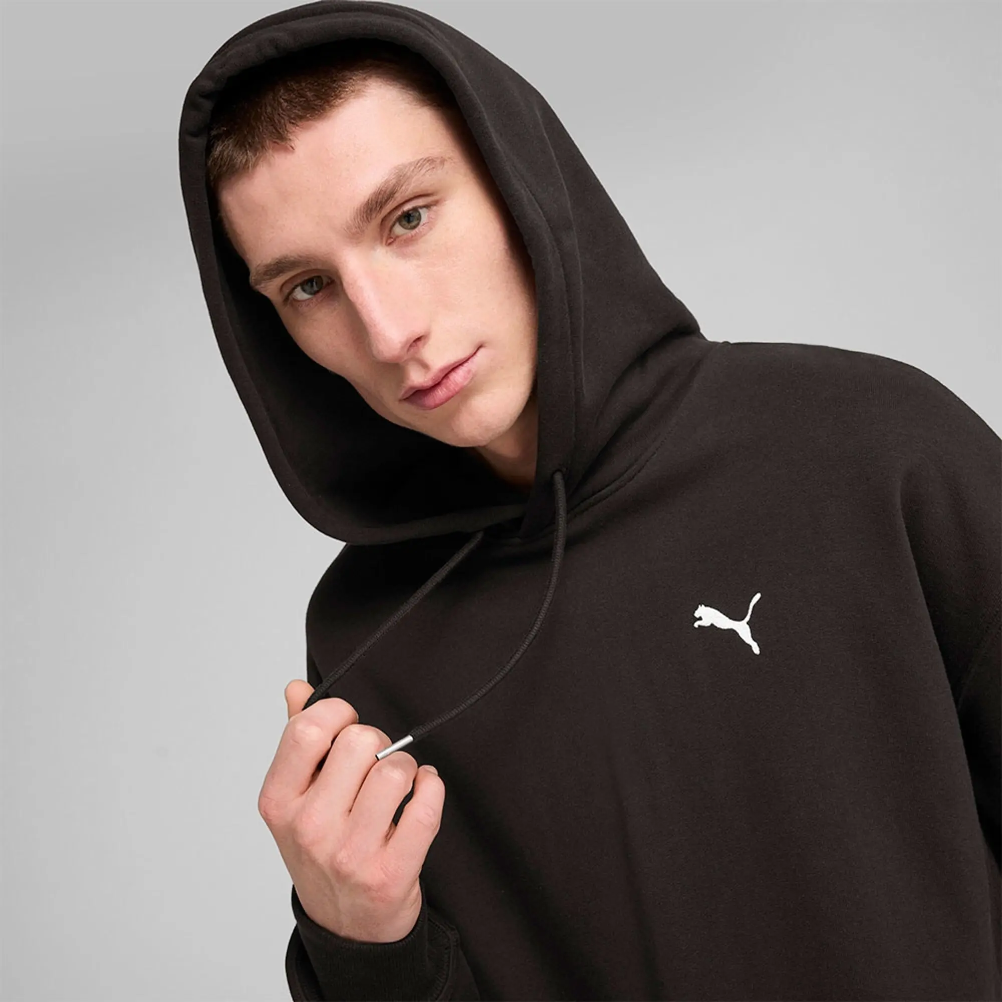 PUMA Wardrobe Ess Relaxed Hoodie Men, Black