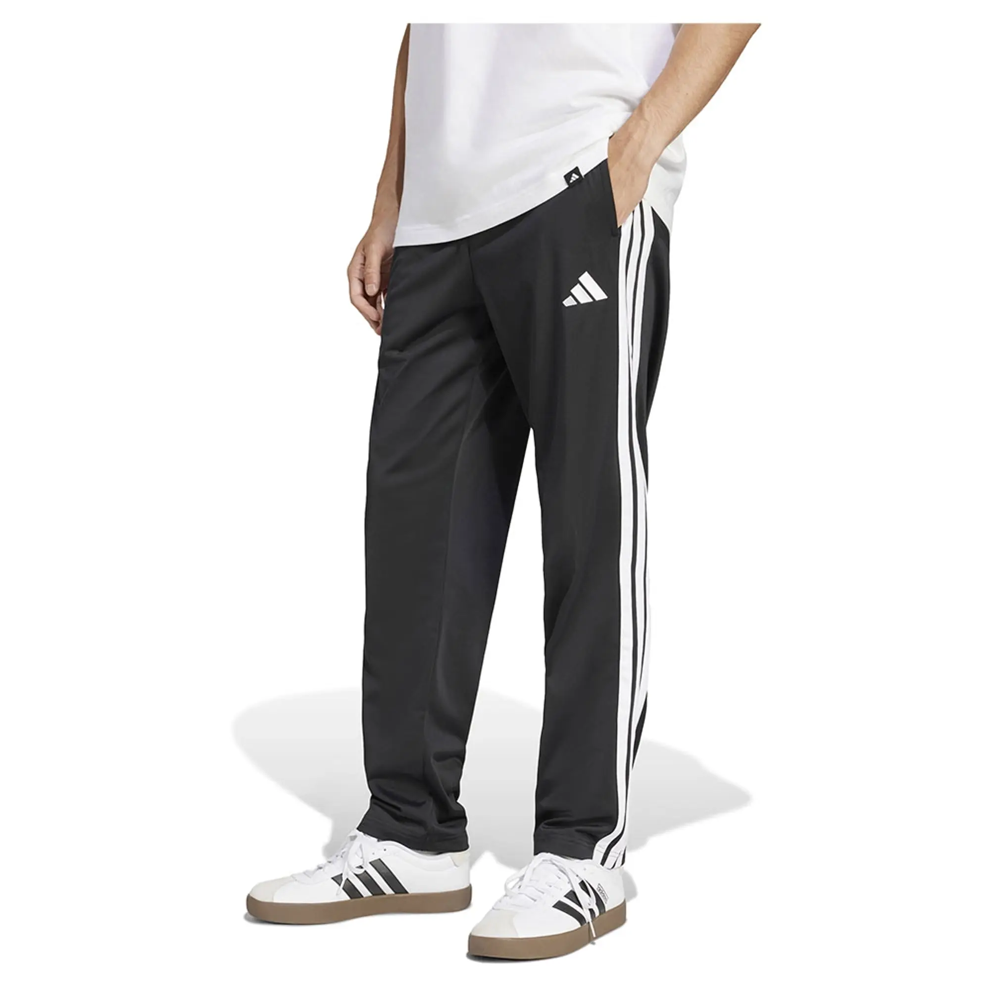 Adidas 3 Stripes Tricot Regular Fit Open Hem Track Sweat Pants