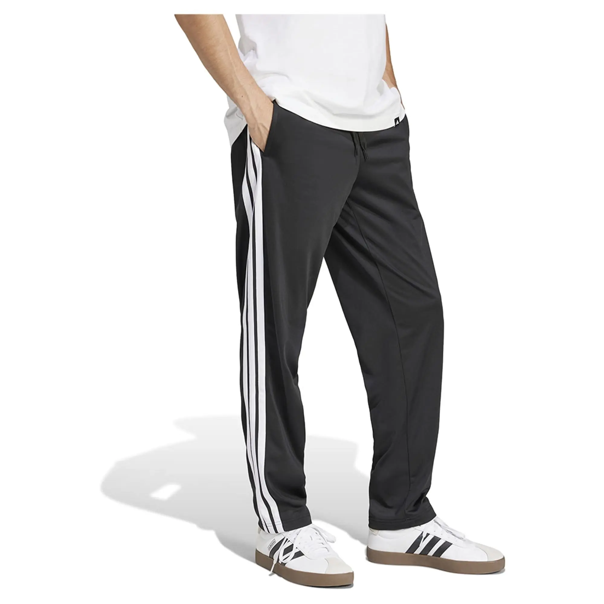 Adidas 3 Stripes Tricot Regular Fit Open Hem Track Sweat Pants