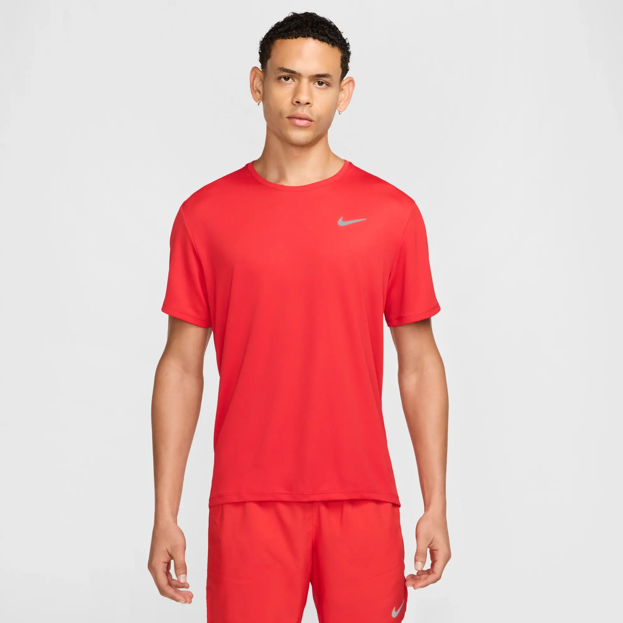 Nike Miler Running Shirt Men - Red