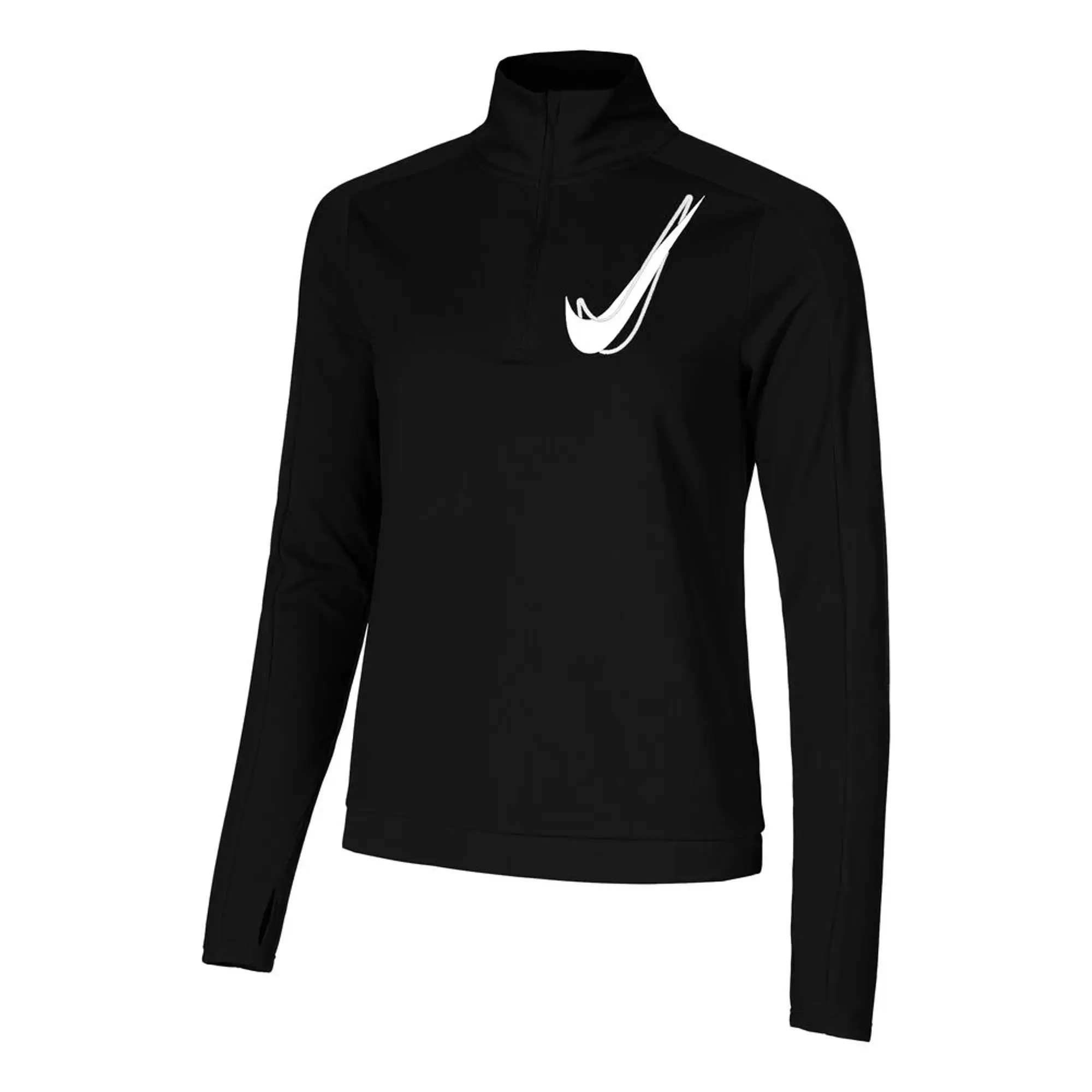 Nike Swoosh Half-Zip Running Shirt Women - Black