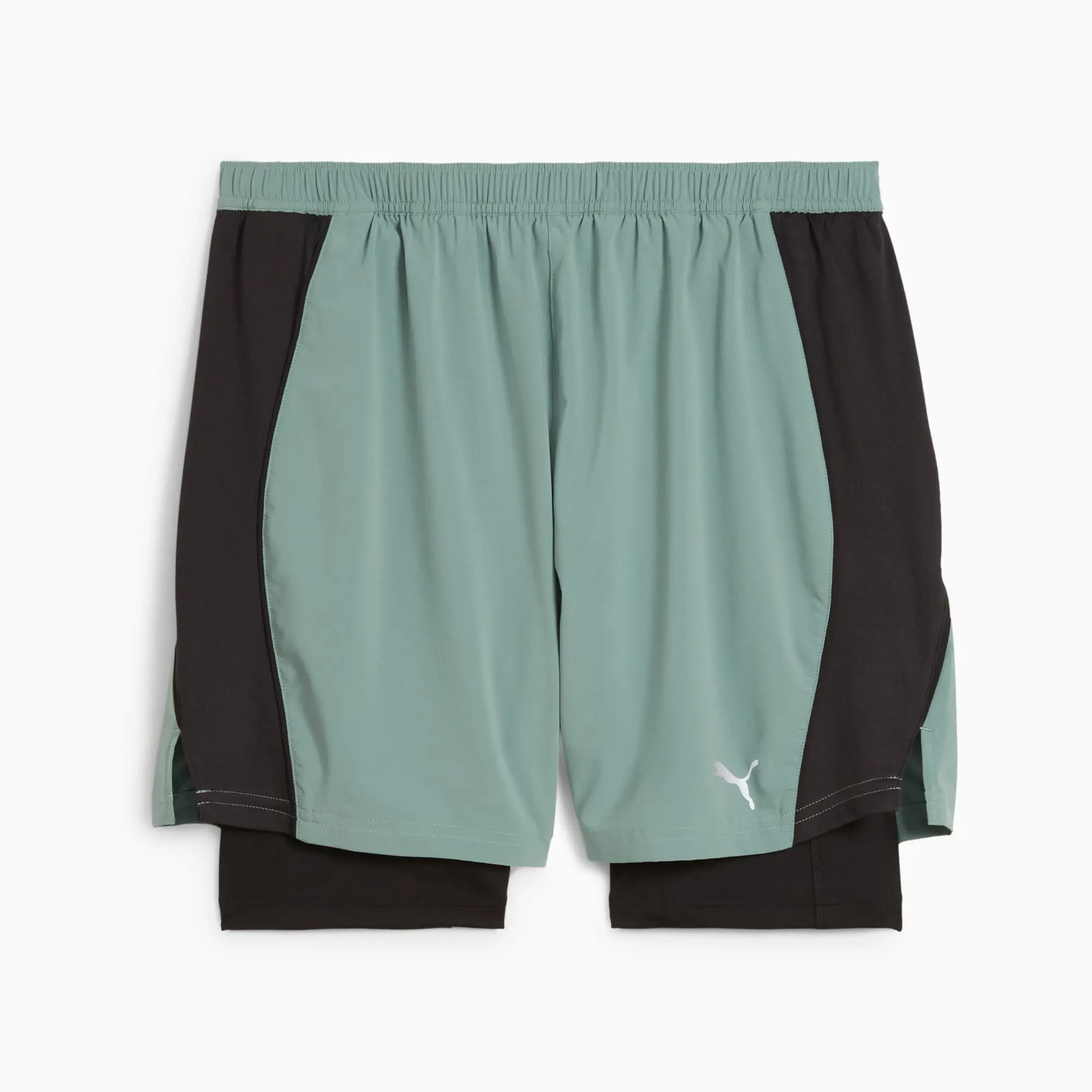 PUMA Velocity 2-in-1 Running Shorts Men, Green Moon