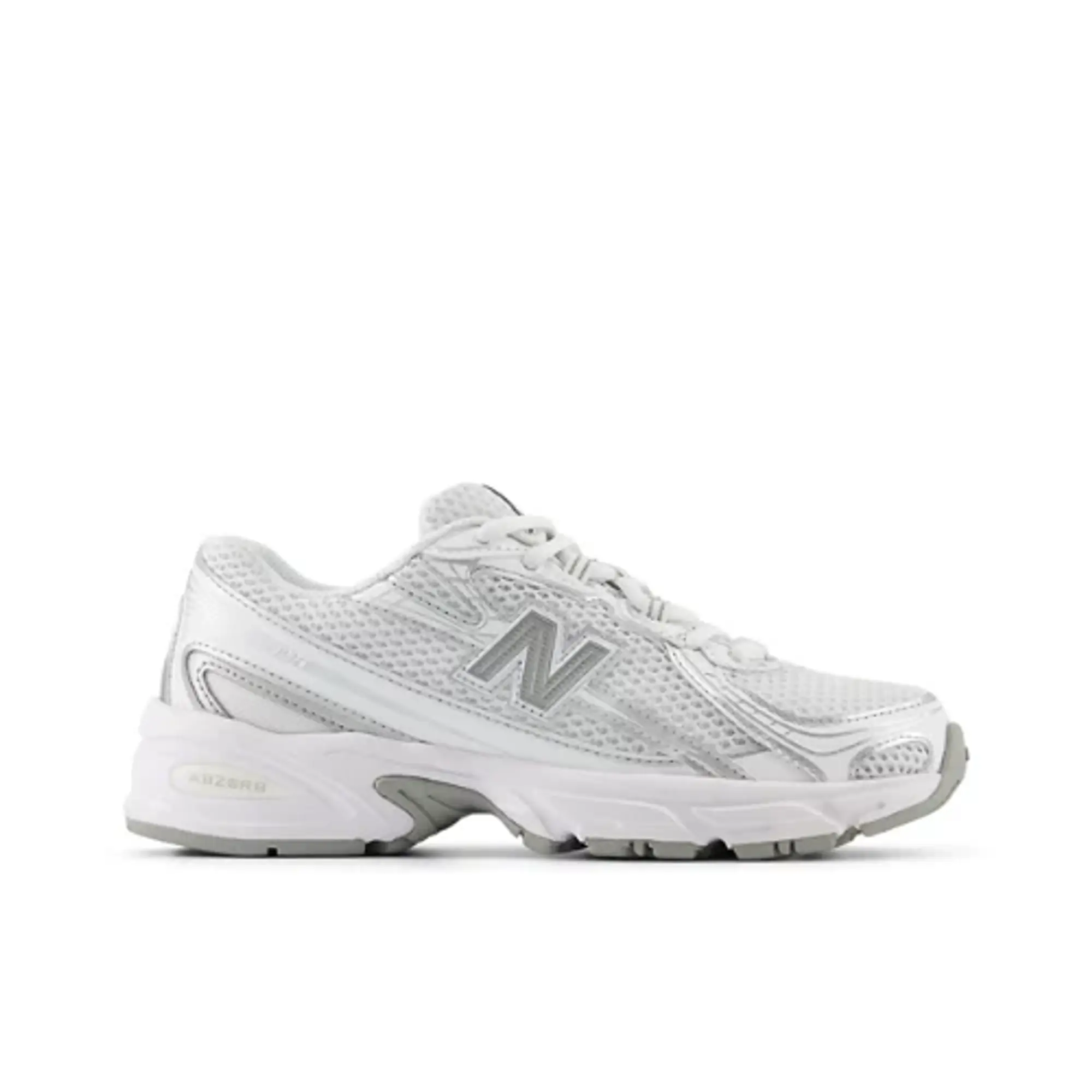 New Balance Kids' 740 in White/Grey Synthetic