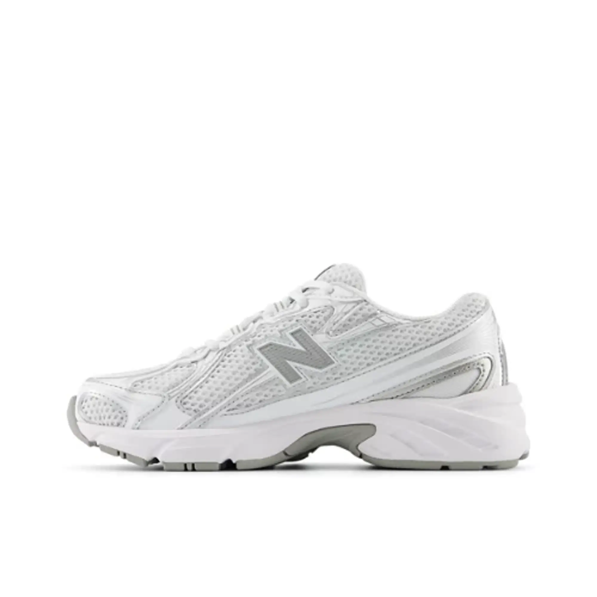 New Balance Kids' 740 in White/Grey Synthetic