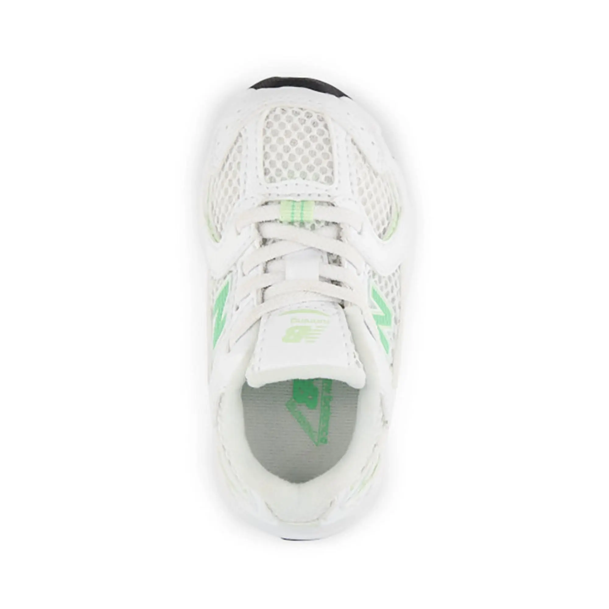 New Balance white & green 530 Toddler trainers