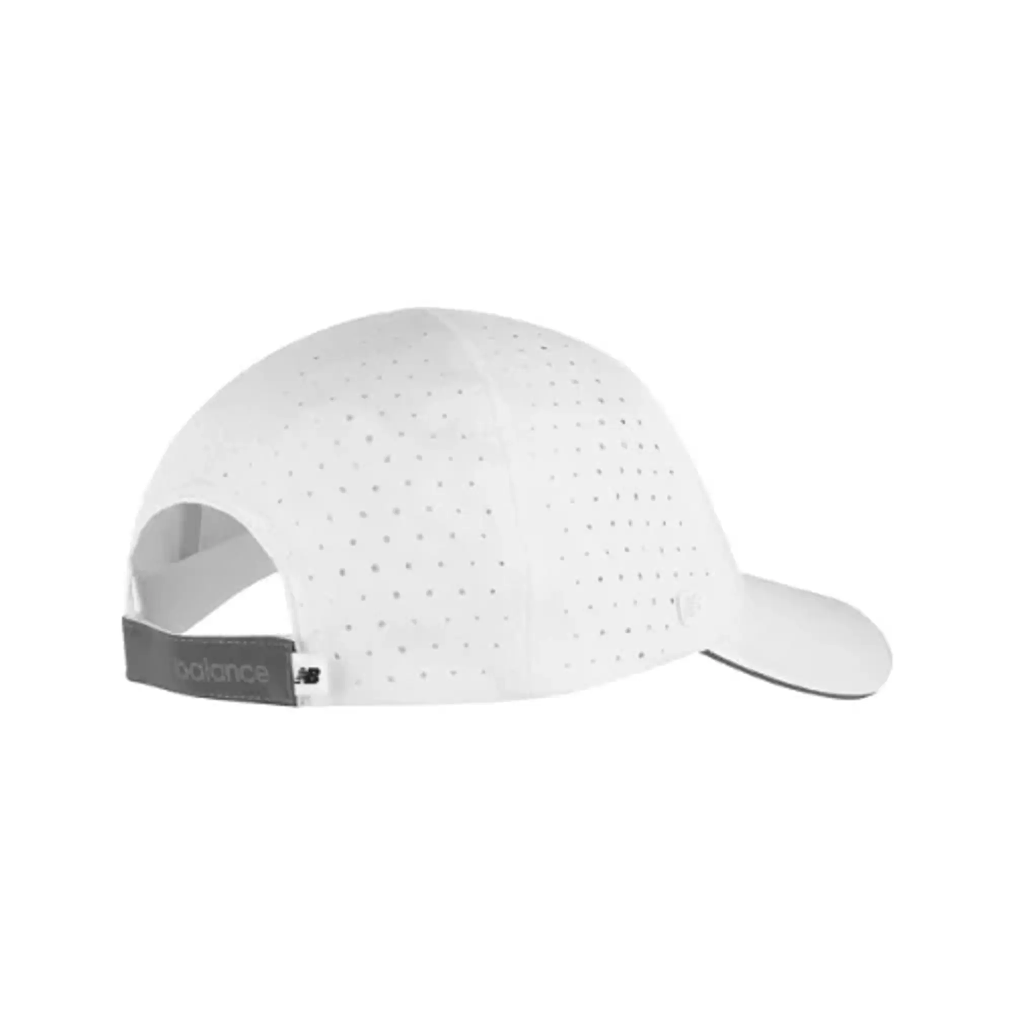 New Balance Unisex 6 Panel Pro Run Hat in White Polyester