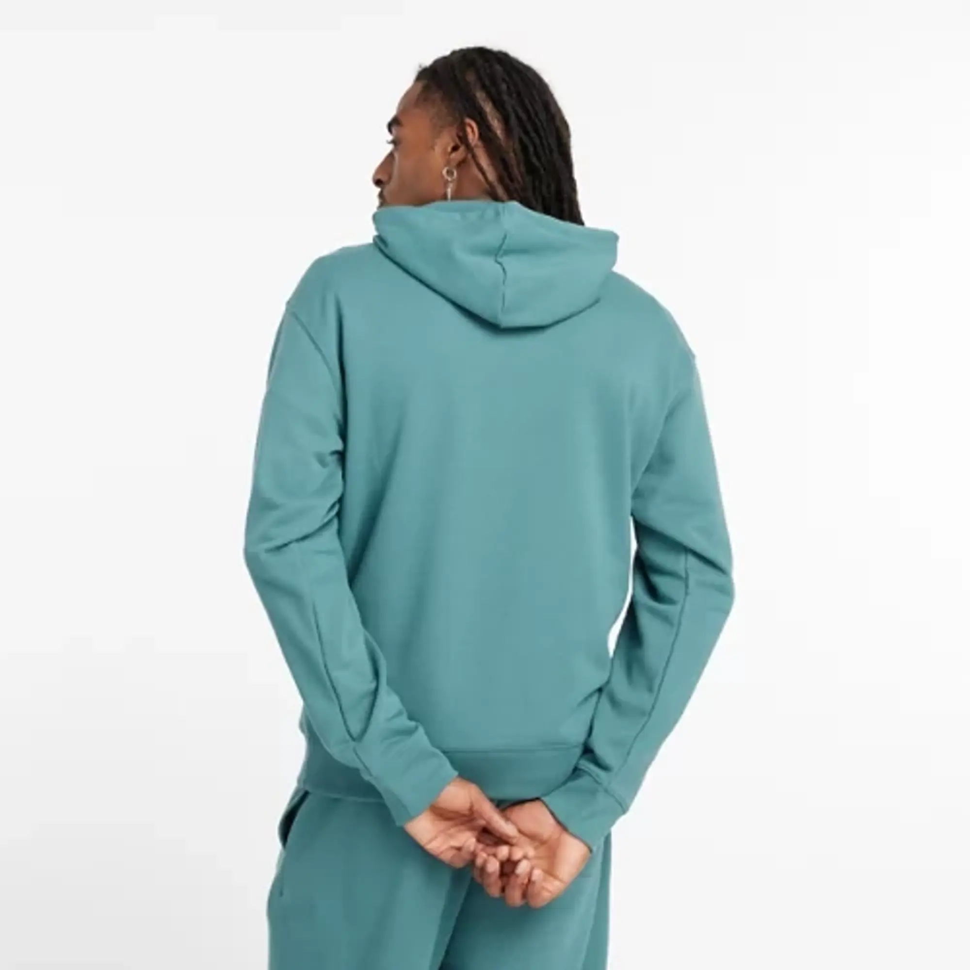 New Balance Men's Sport Essentials French Terry Hoodie in Green Cotton