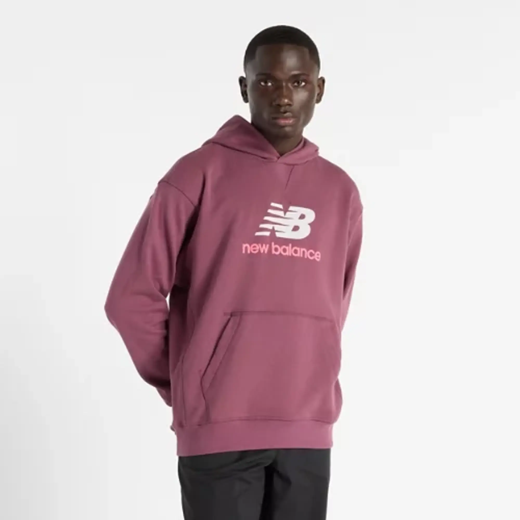 Sweatshirt New Balance Athletics French Terry Logo Hoodie Violet Xxl