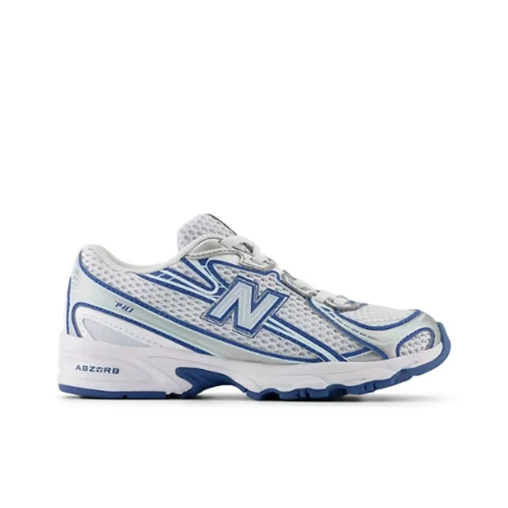 New Balance Kids' 740 BUNGEE LACE in Blue Synthetic