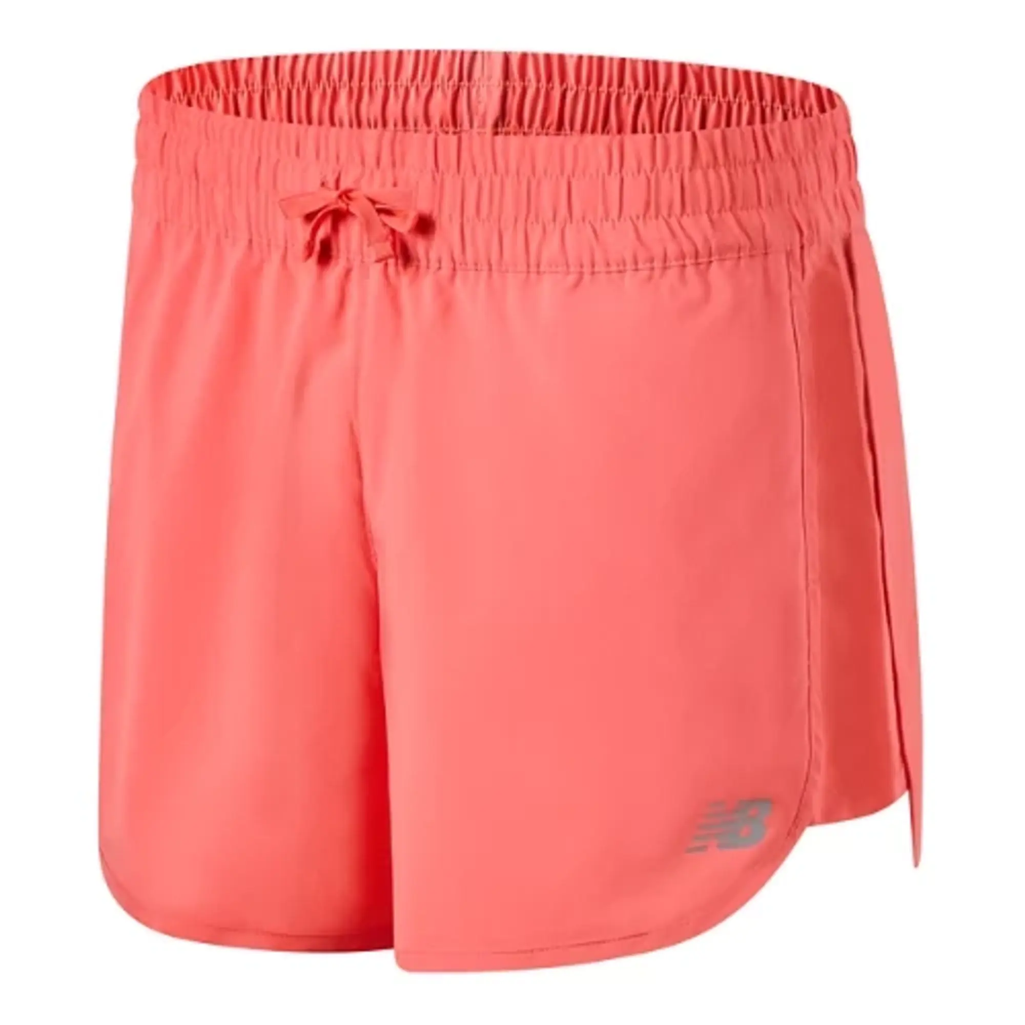 New Balance Women's Core 5 inch Short in Red Polywoven