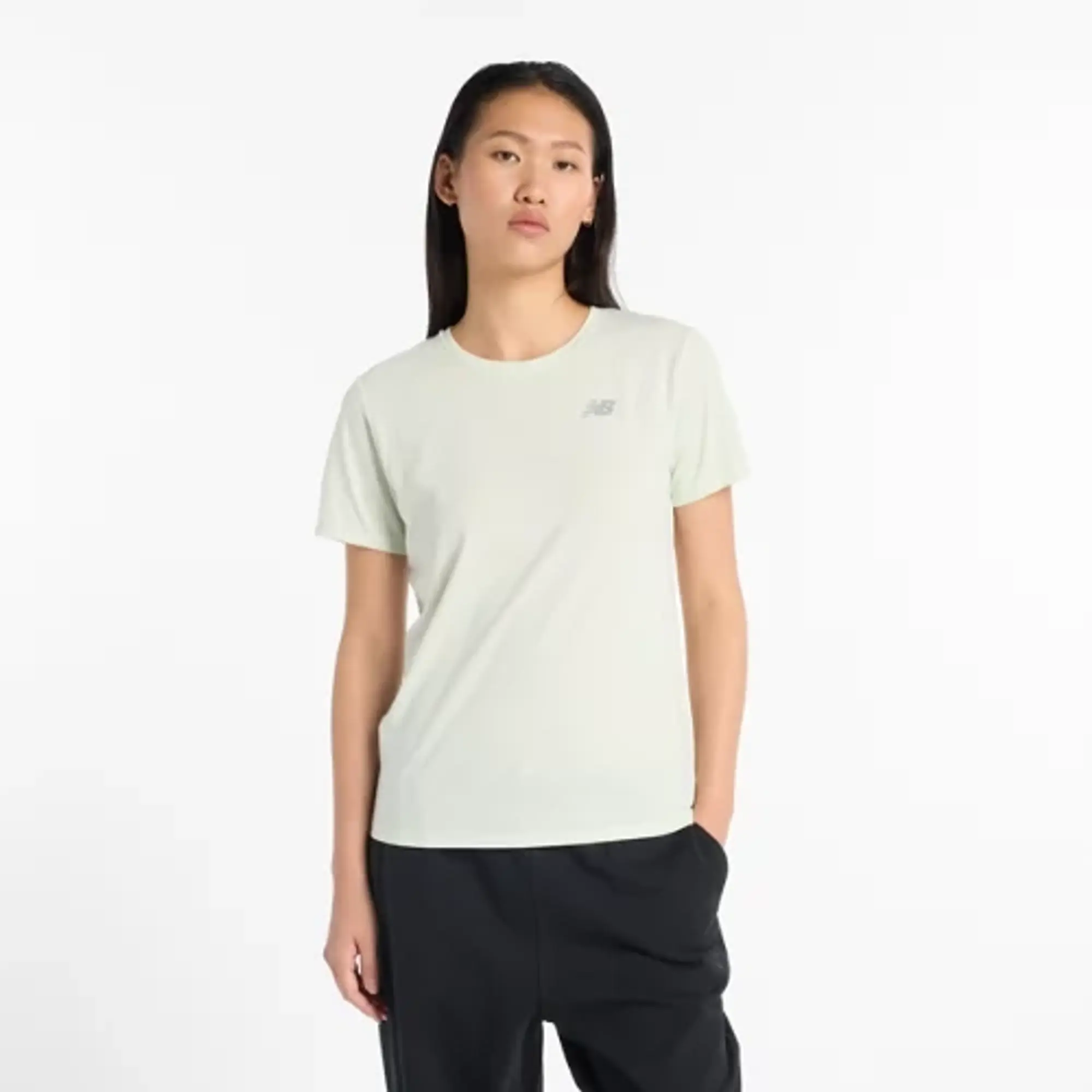 New Balance Sport Essentials Heathertech T-Shirt, Light Green