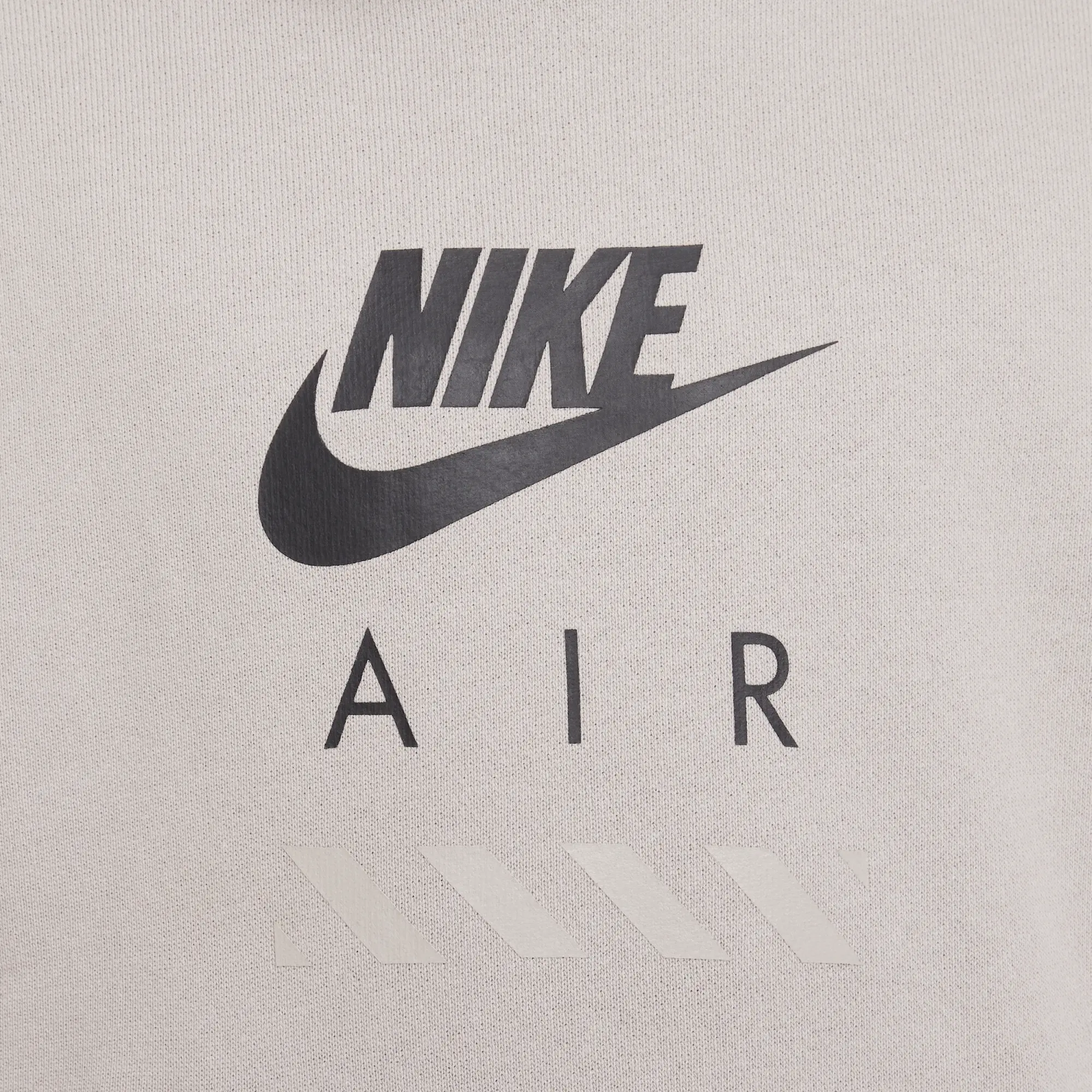 Nike Older Kids Air Fleece Hoodie in Grey/Black