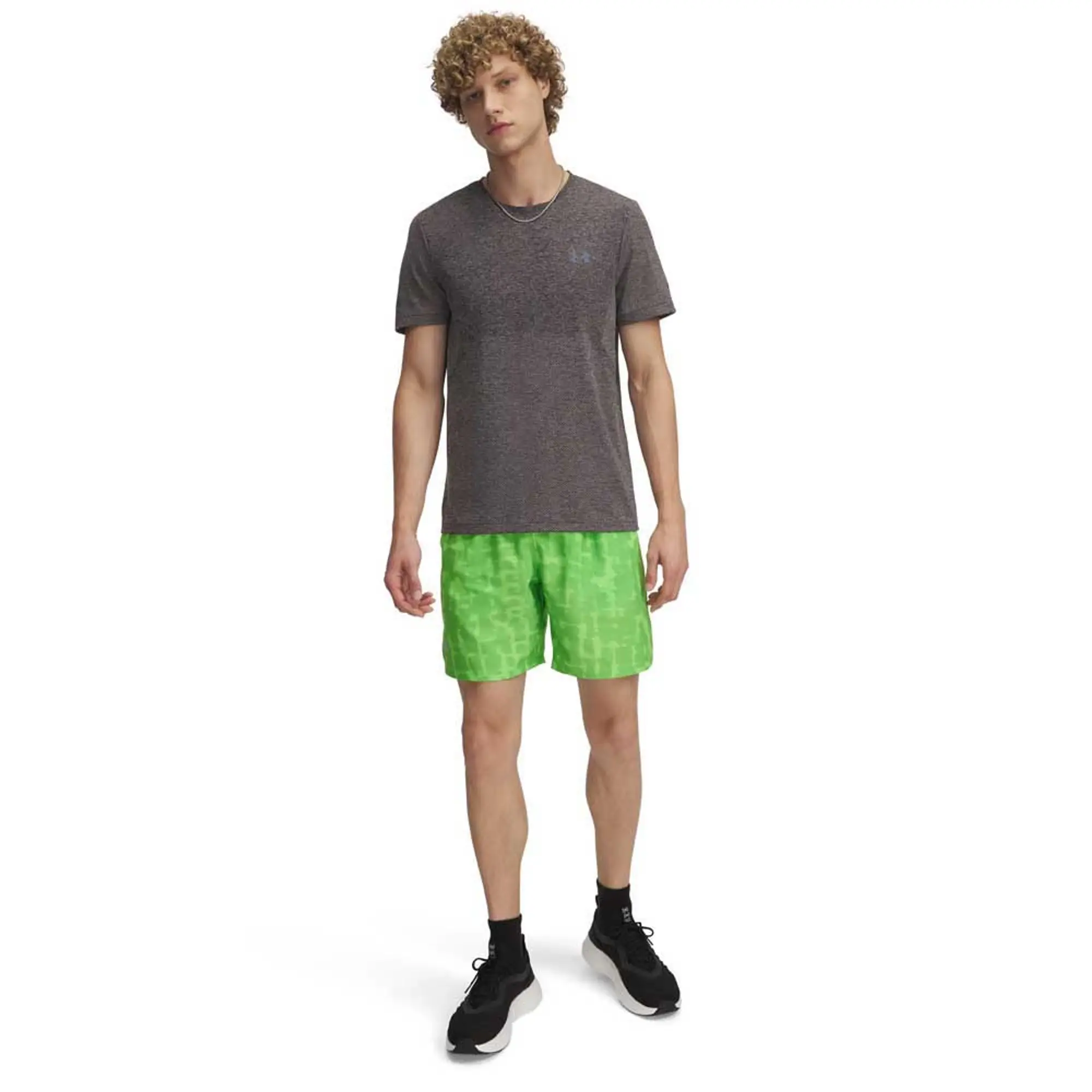 Under Armour Launch Print 7in Short Running Shorts Men - Green