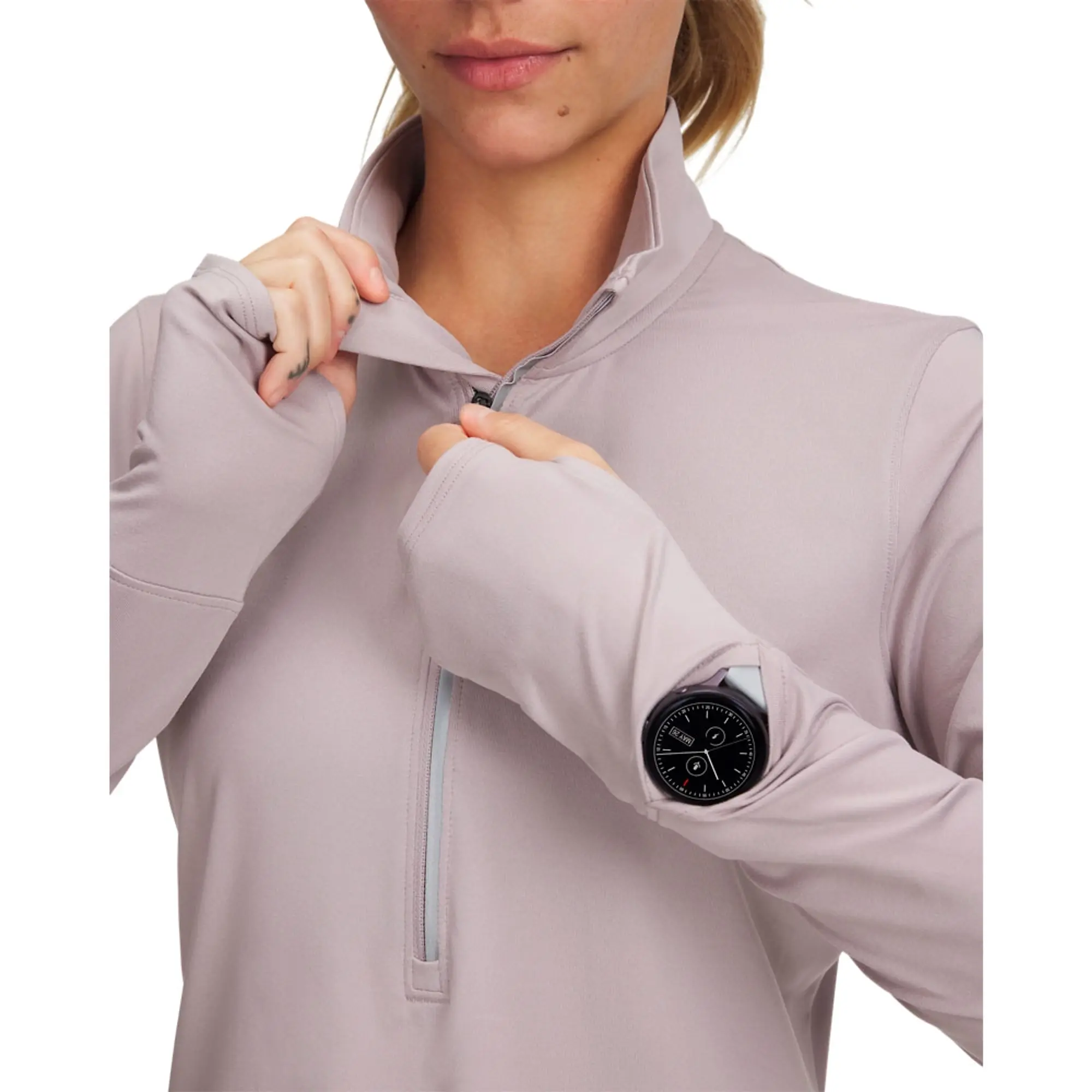 Women's  Under Armour  Q Under Armour lifier Run ½ Zip Gray Dawn / Reflective XS