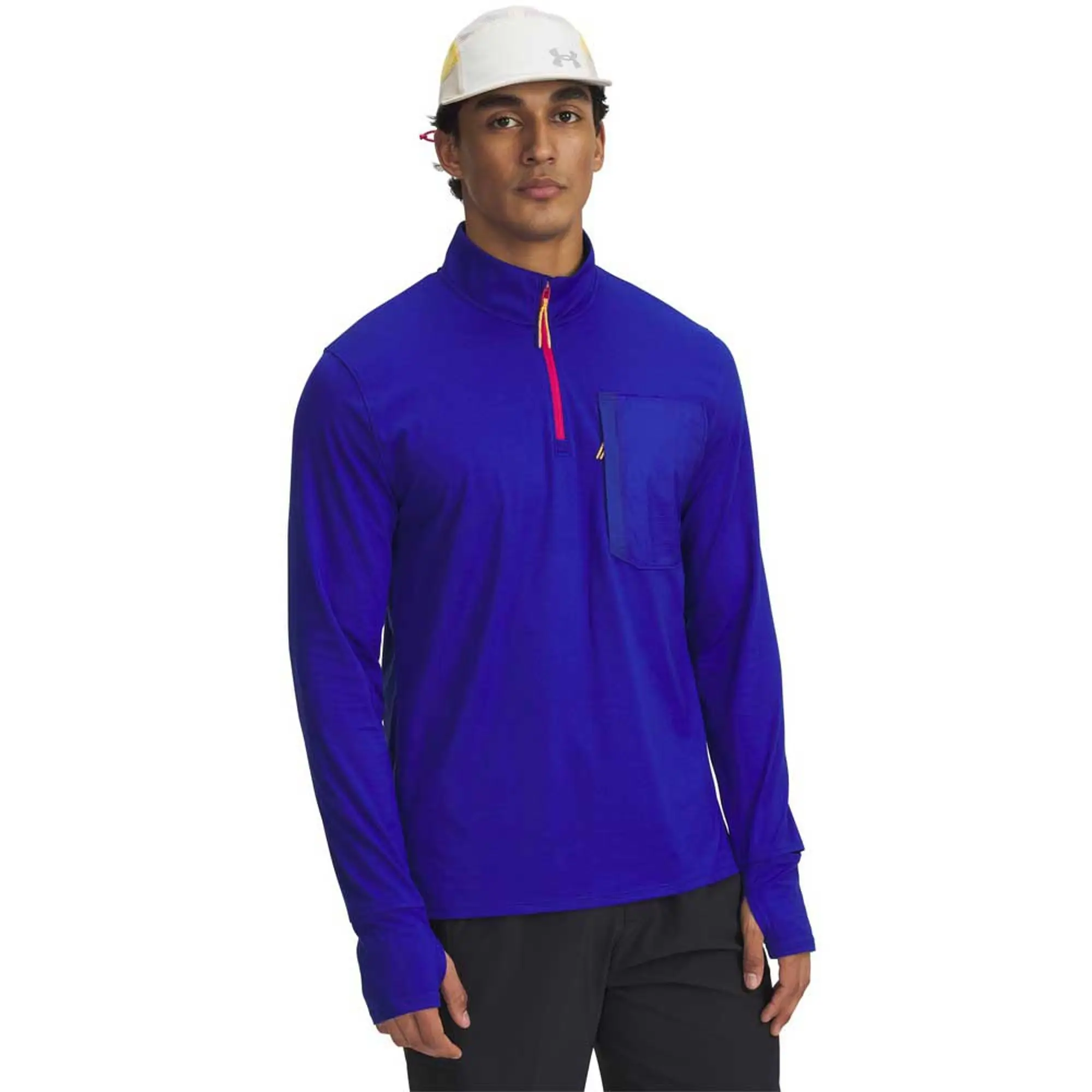 Men's  Under Armour  Launch Trail ¼ Zip Royal / Reflective XXL