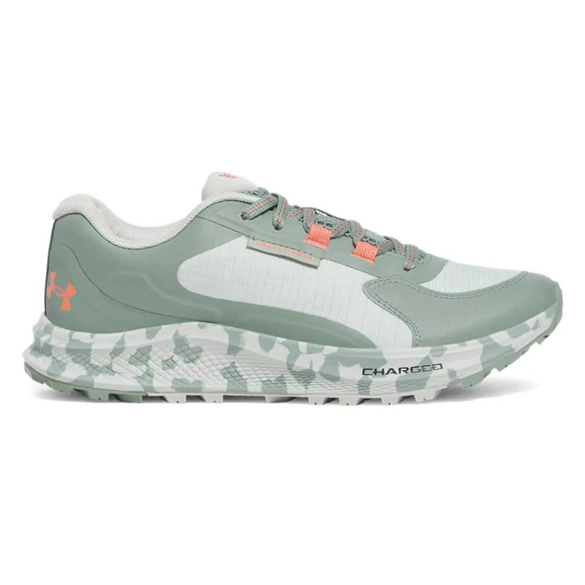 Women's  Under Armour  Bandit Trail 3 Running Shoes Hydro Green / Silica Green / Blush Orange 5.5