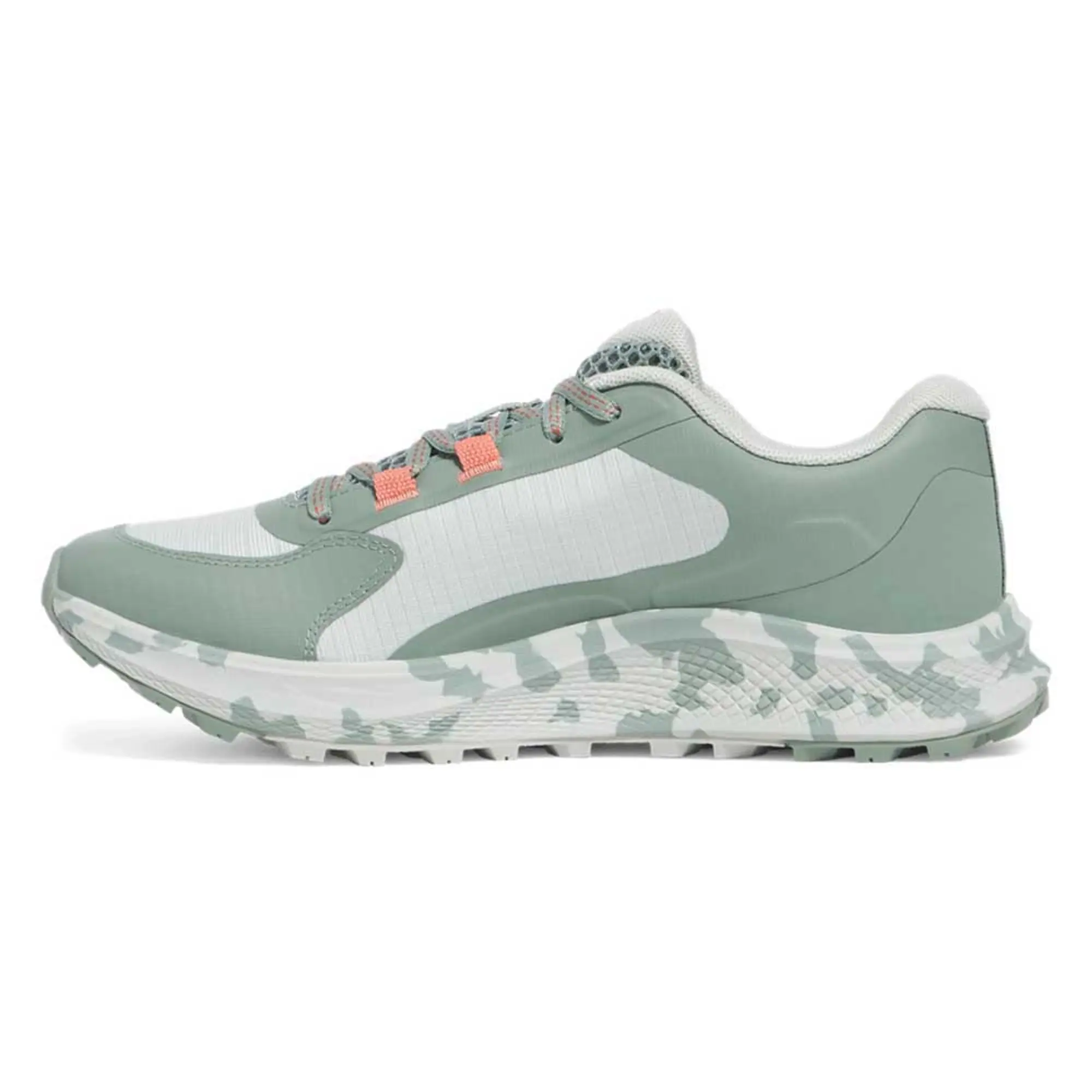 Women's  Under Armour  Bandit Trail 3 Running Shoes Hydro Green / Silica Green / Blush Orange 5.5