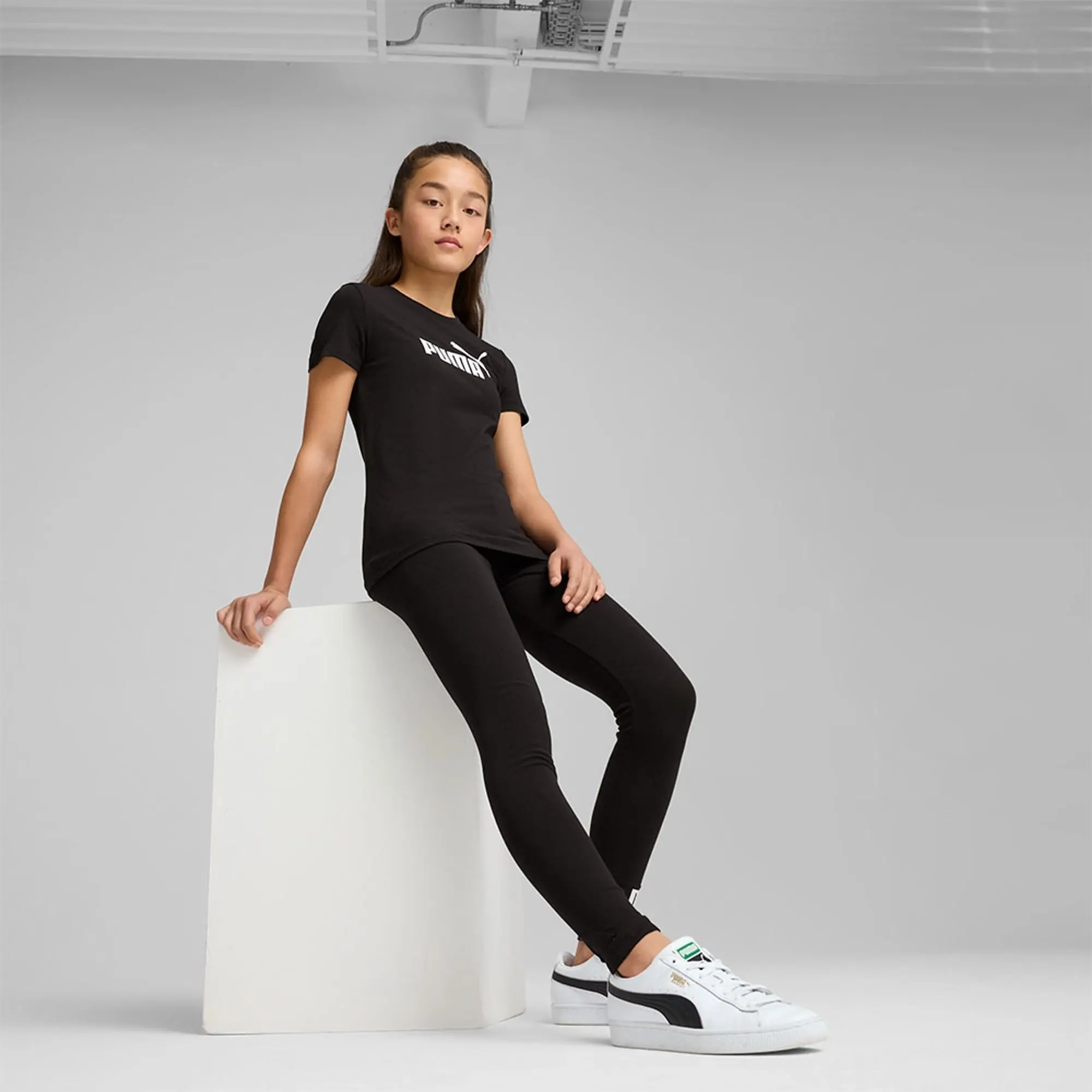 PUMA Ess No. 1 Logo Leggings Youth, Black
