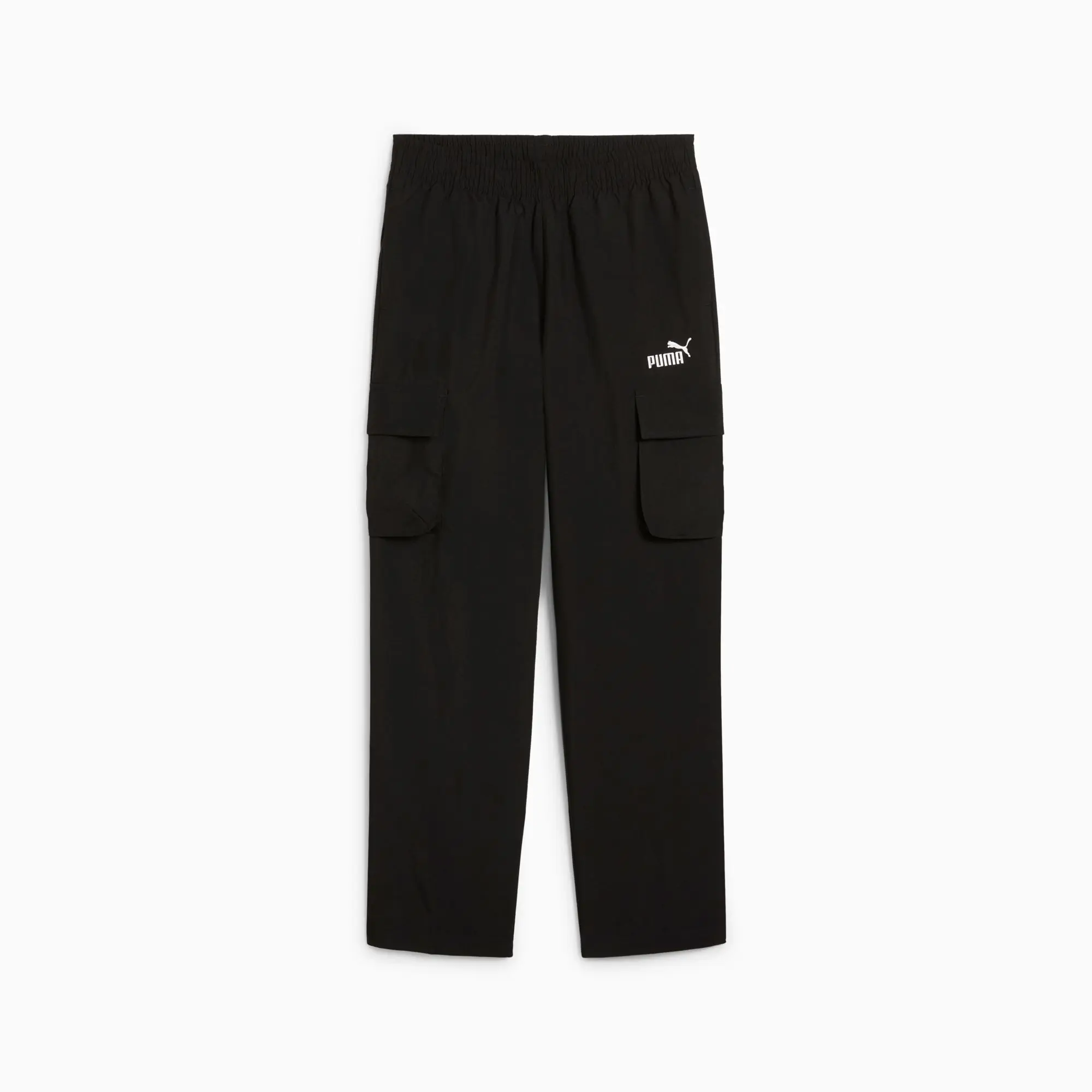 PUMA Ess No. 1 Logo Woven Cargo Pants Youth, Black