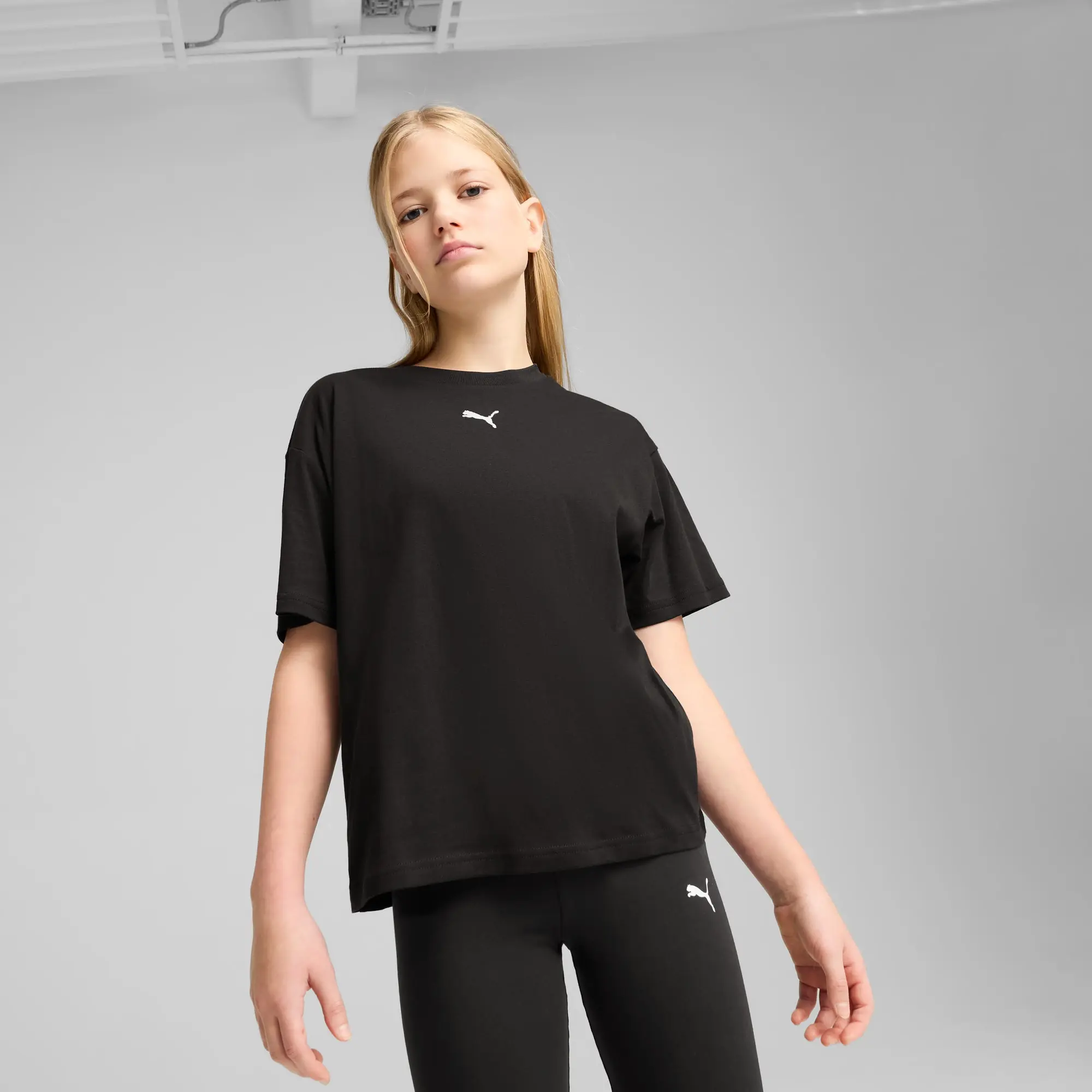 PUMA Essentials Boxy T-Shirt Youth, Black