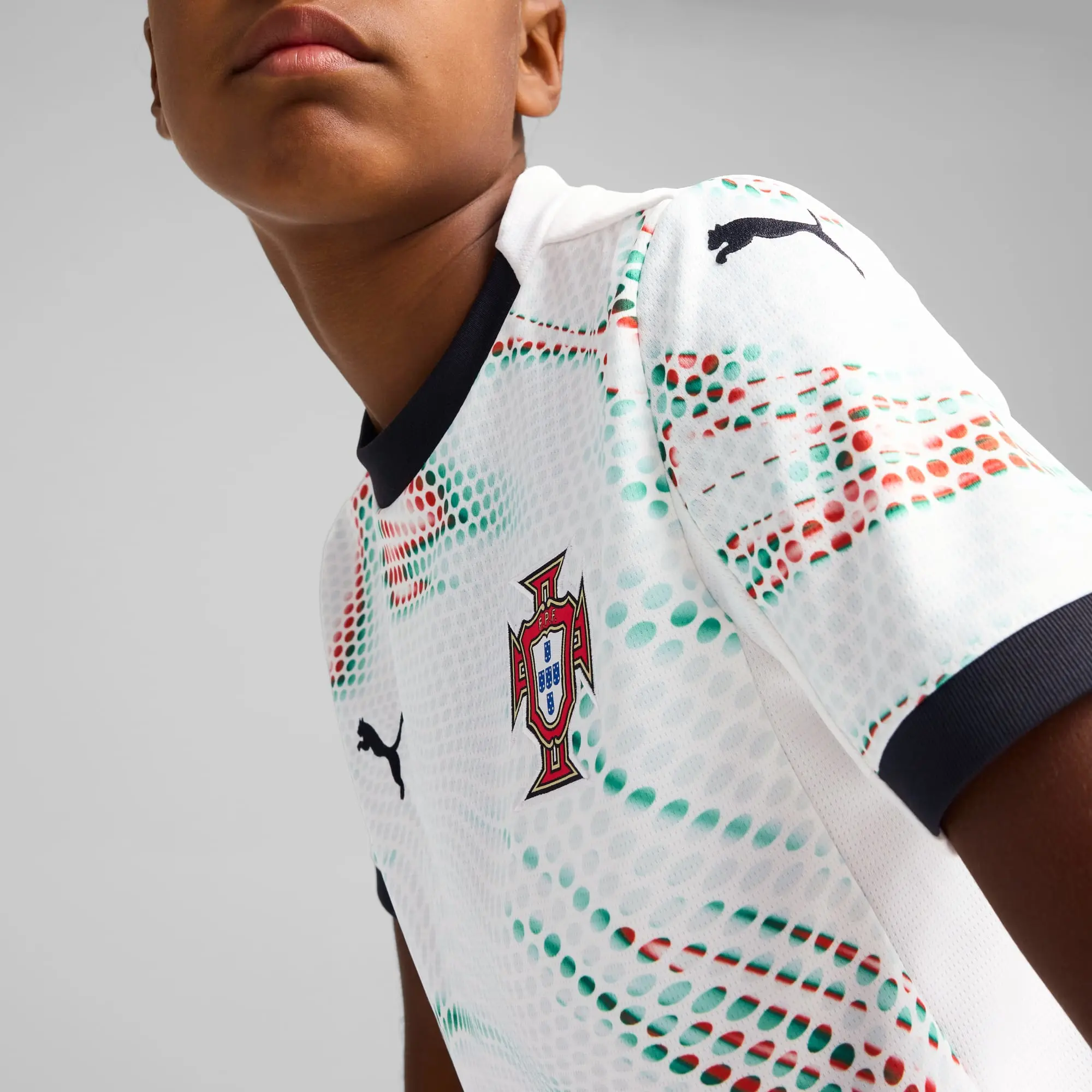 Puma Portugal 25 Away Football Shirt Jnr