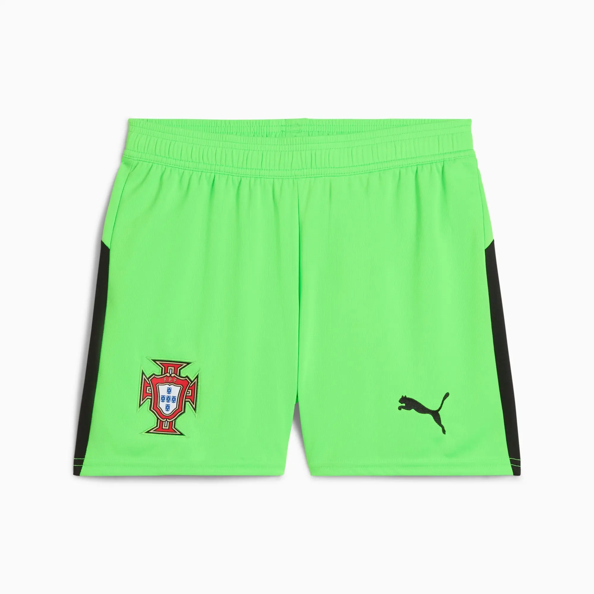 PUMA Portugal 2025 Goalkeeper Shorts Women, Green Pes/Black