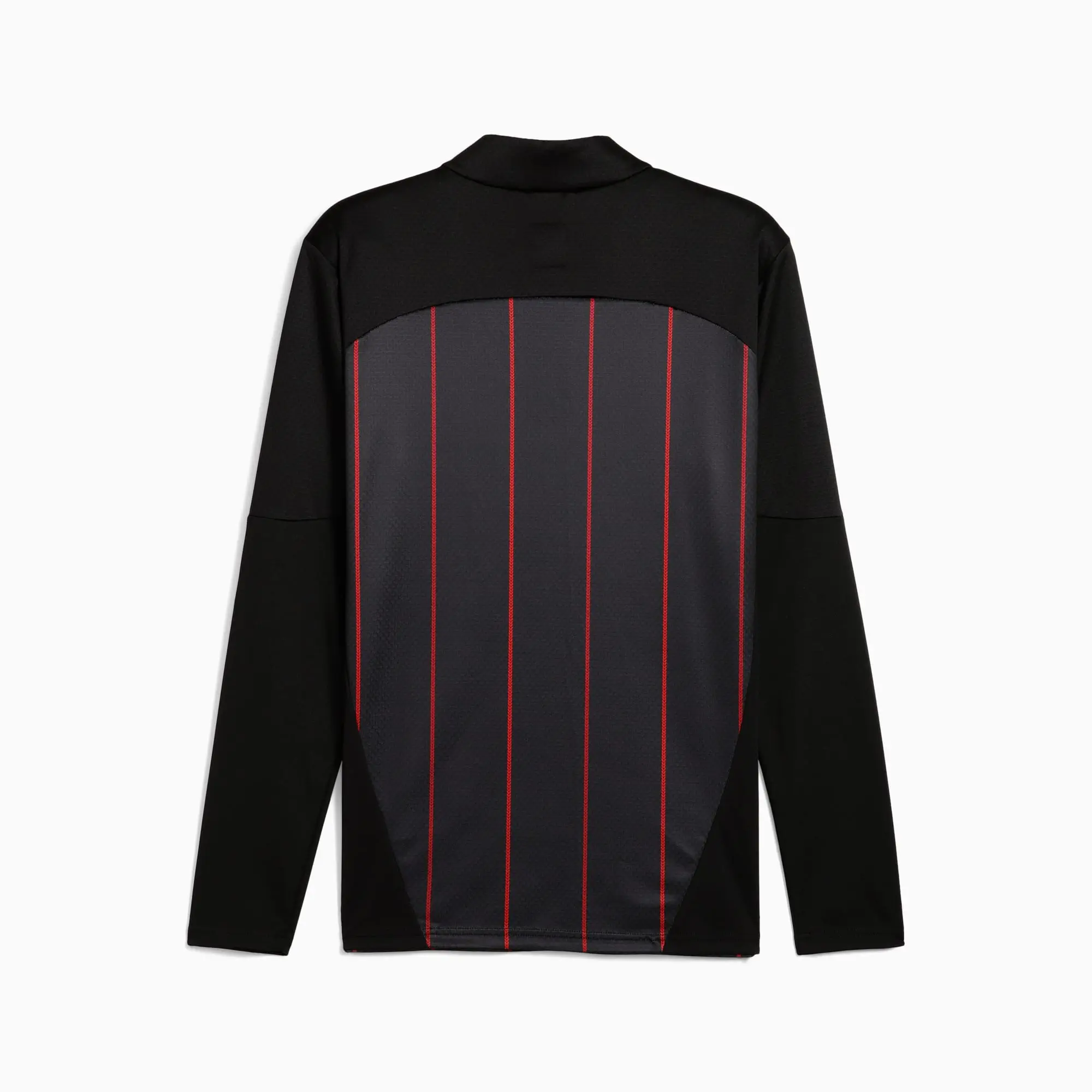 PUMA AC Milan Pre-Match 1/4 Zip Top Shirt Men, Black/For All Time Red