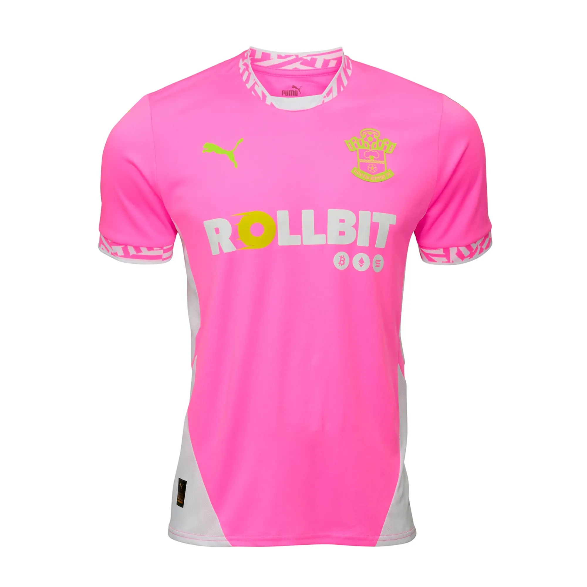 PUMA Southampton F.C. 24/25 Third Kit Men, Poison Pink/Optic White