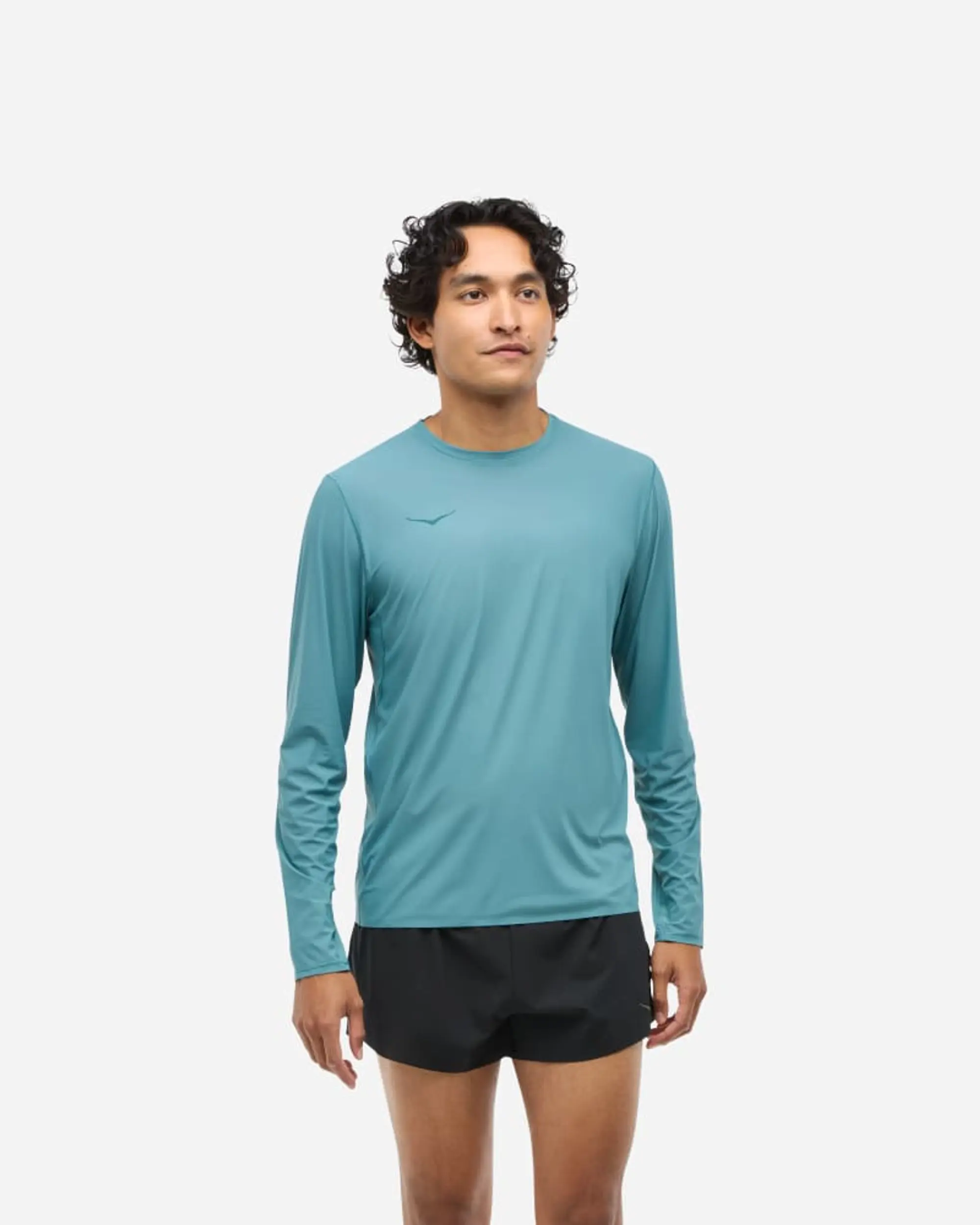 Hoka One One HOKA Men's Airolite Run Long Sleeve in Mountain Fog