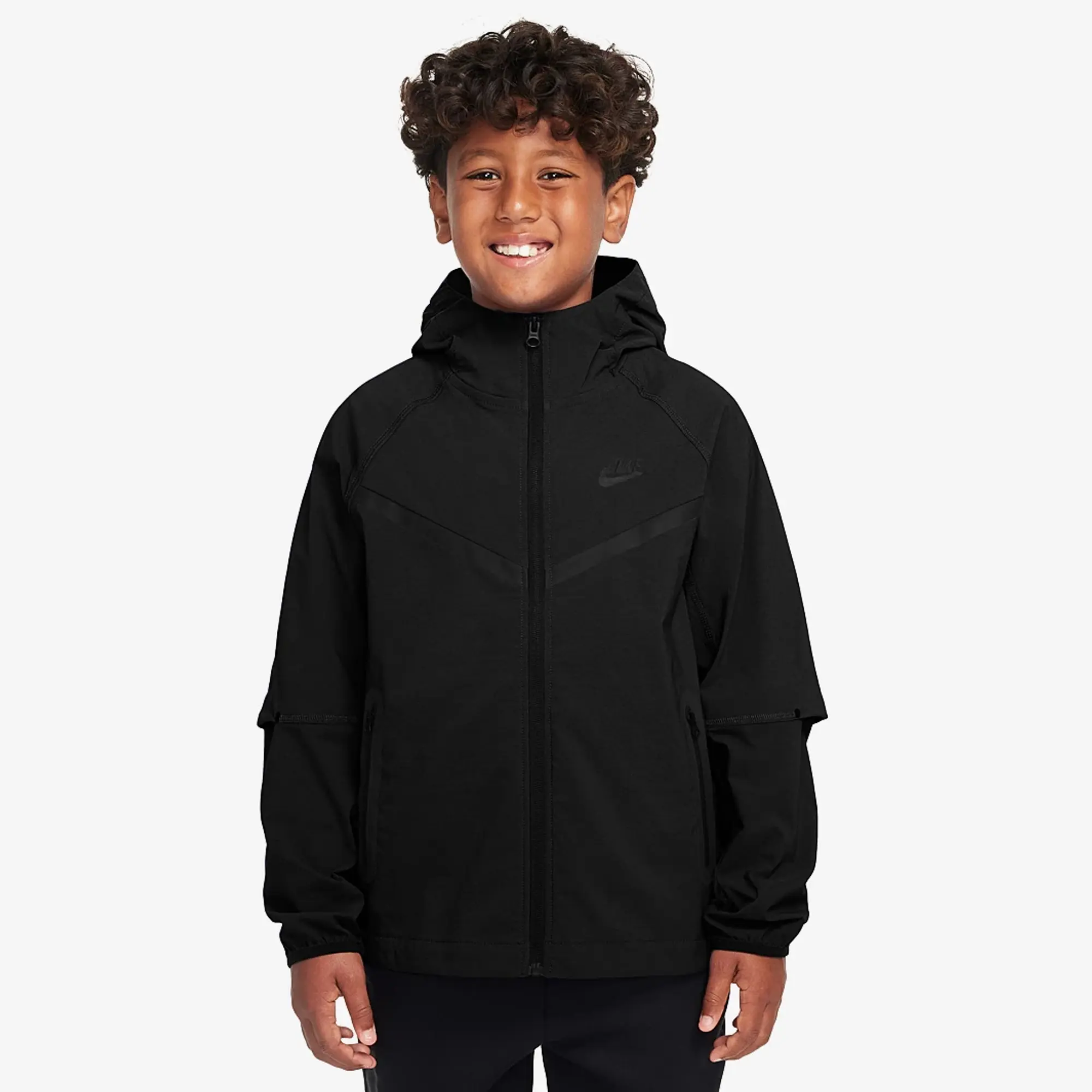 Nike Sportswear Older Kids Tech Woven Full Zip Jacket 8 15Y