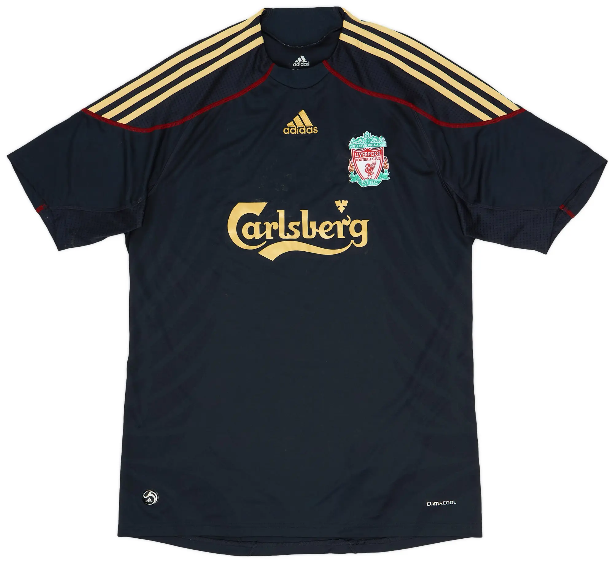 adidas 2009-10 Liverpool Away Shirt Gerrard #8 - 5/10 - (L)