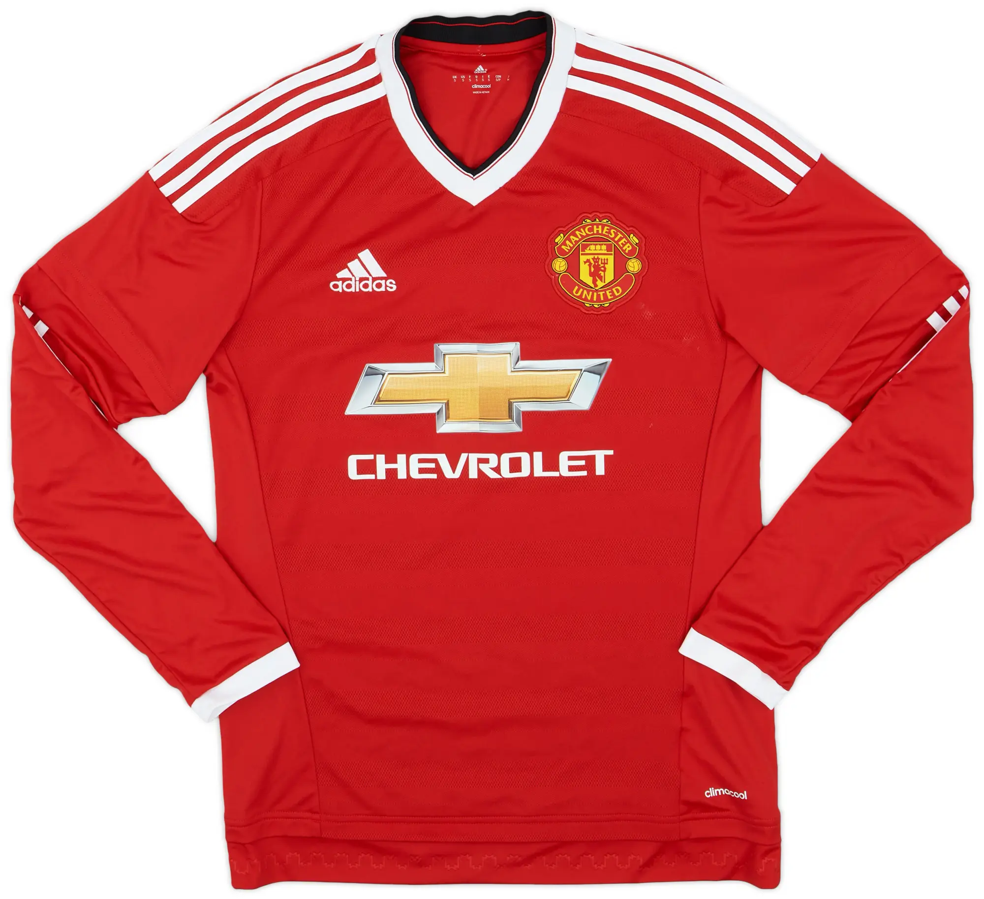 adidas 2015-16 Manchester United Home L/S Shirt Rooney #10 - 9/10 - (S)