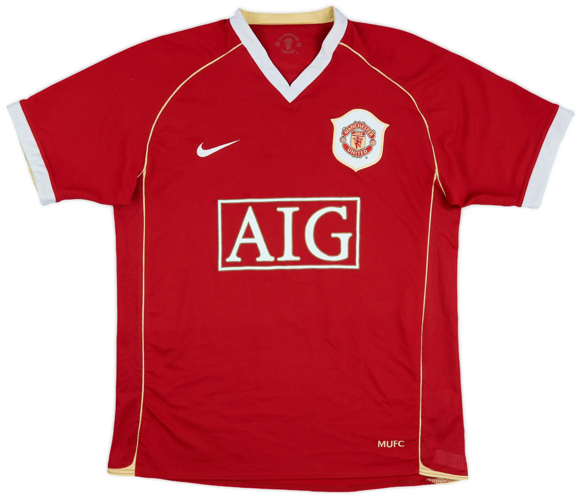Nike 2006-07 Manchester United Home Shirt - 9/10 - (XL.Boys)