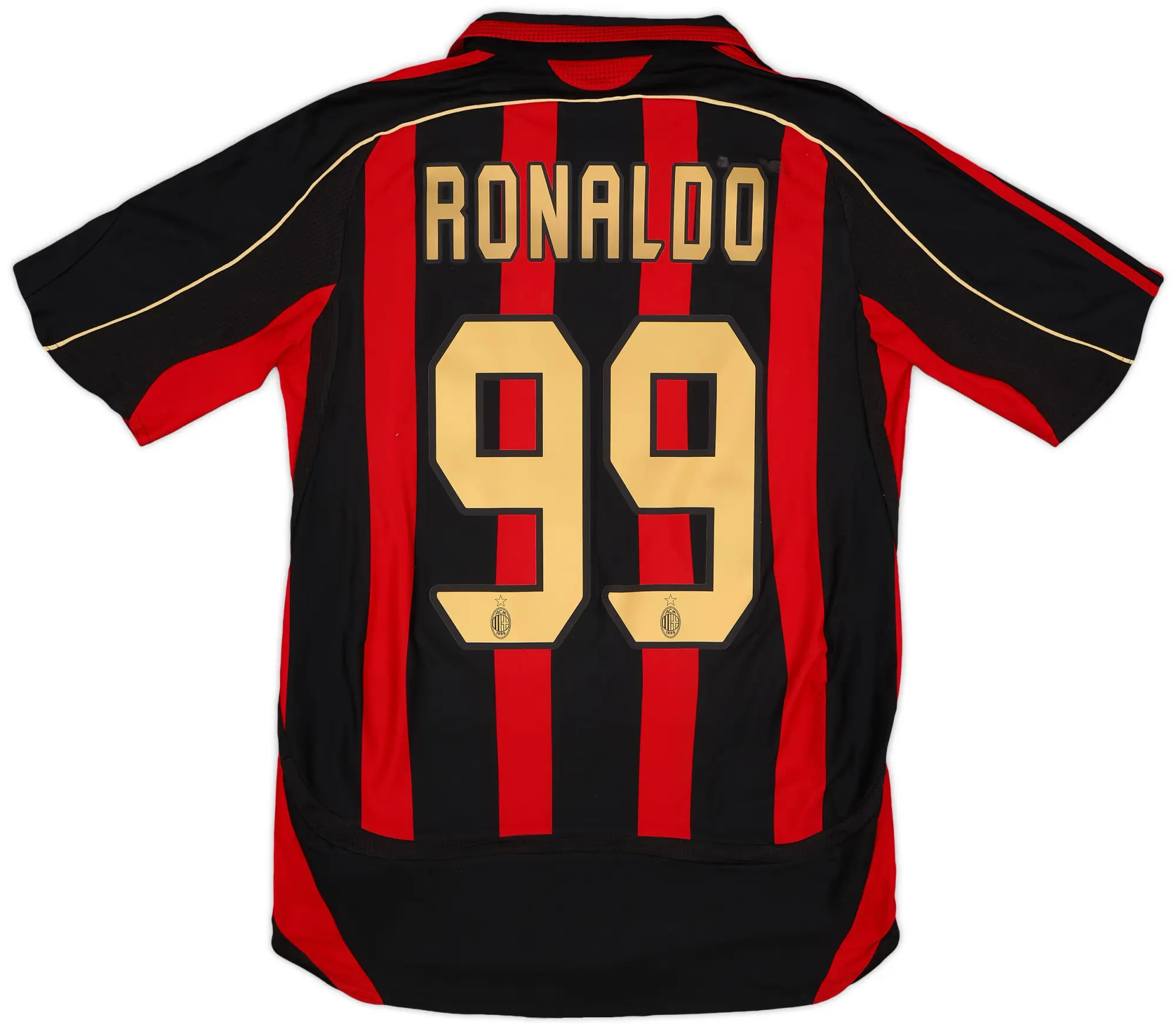 adidas 2006-07 AC Milan Home Shirt Ronaldo #99 - 6/10 - (S)