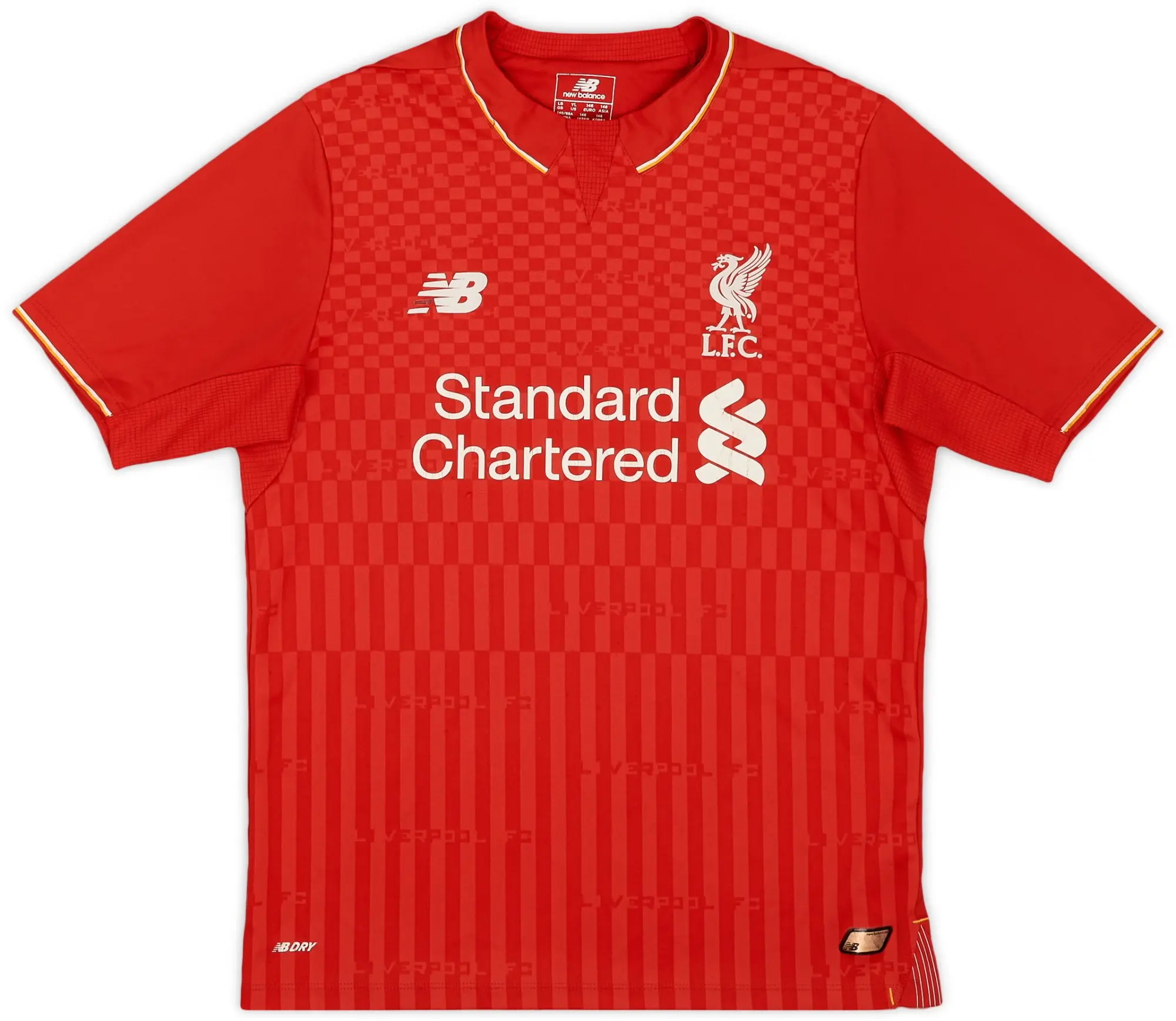 NewBalance 2015-16 Liverpool Home Shirt - 6/10 - (L.Boys)