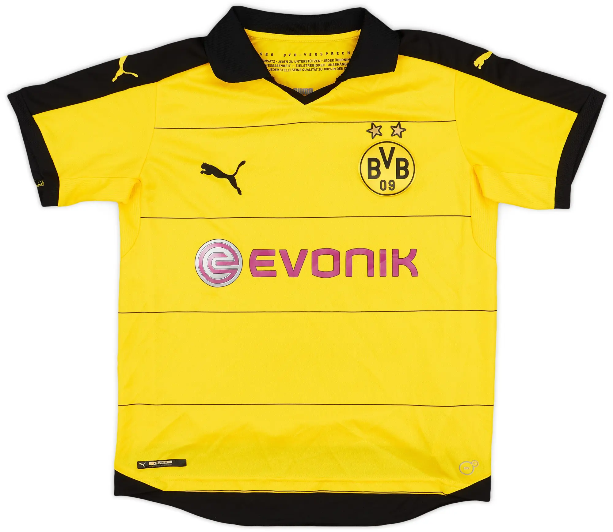 Puma 2015-16 Borussia Dortmund Home Shirt - 9/10 - (XL.Boys)