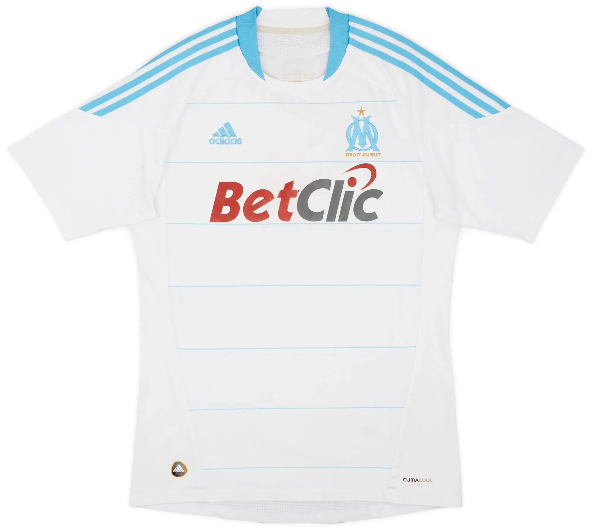 adidas 2010-11 Olympique Marseille Home Shirt - 5/10 - (L)