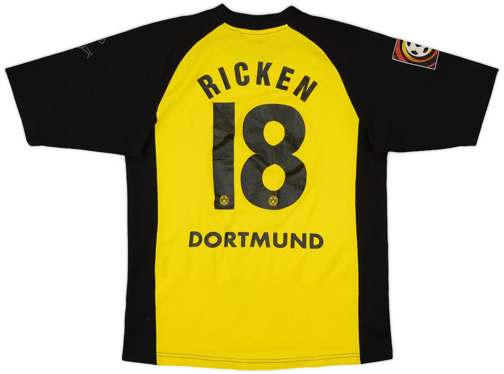 2001-02 Borussia Dortmund Home Shirt Ricken #18 - 6/10 - (L.Boys)