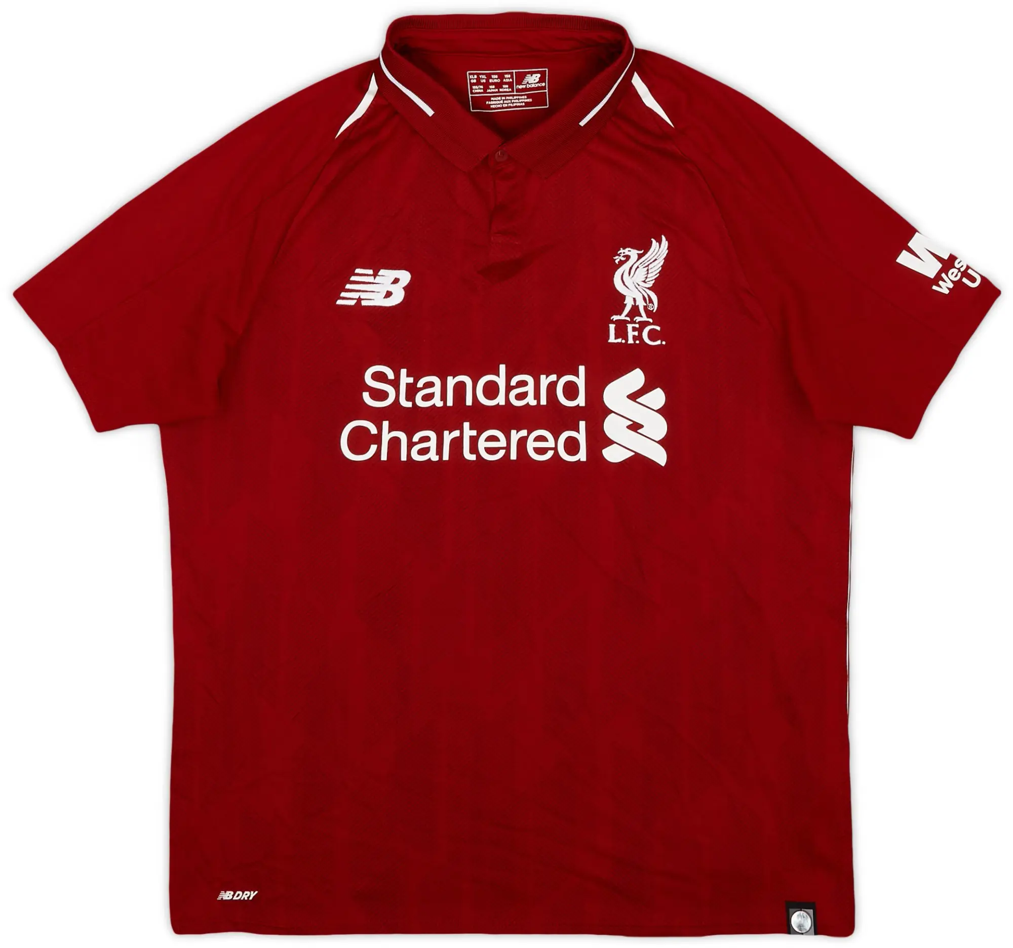 NewBalance 2018-19 Liverpool Home Shirt - 9/10 - (XL.Boys)