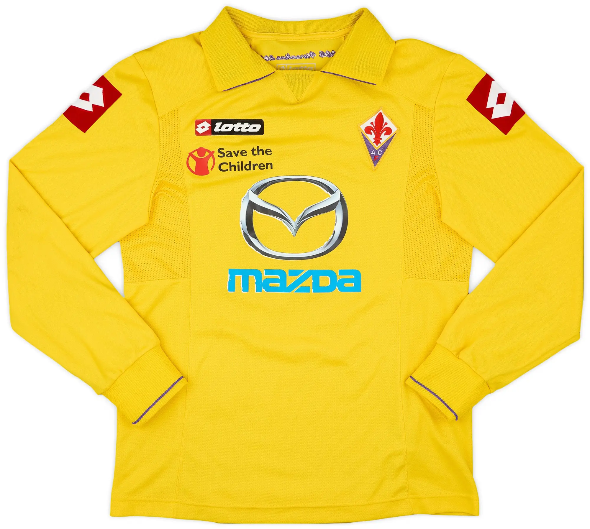 Lotto 2011-12 Fiorentina Away L/S Shirt #15 - 7/10 - (XS)