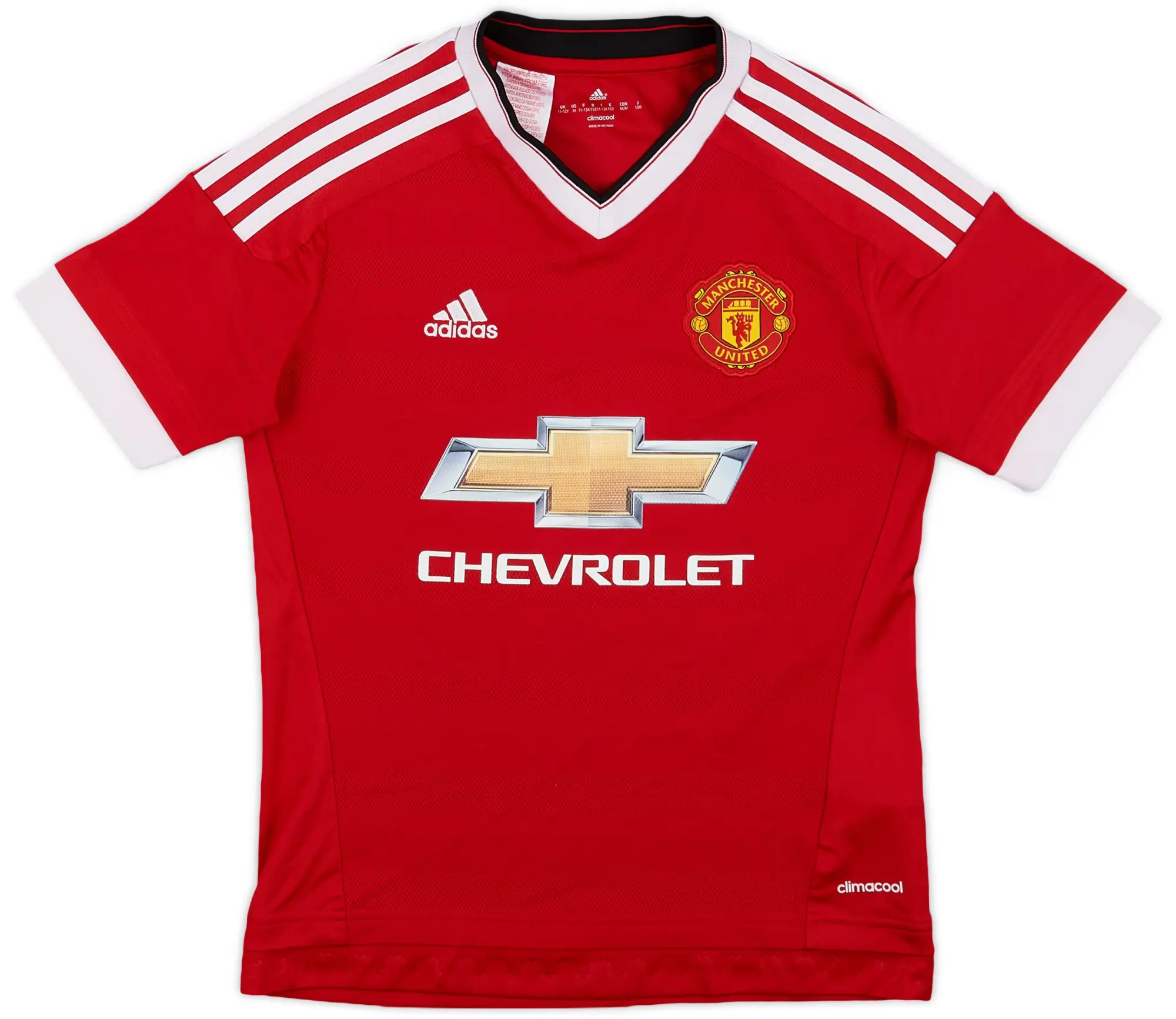 adidas 2015-16 Manchester United Home Shirt - 7/10 - (M.Boys)