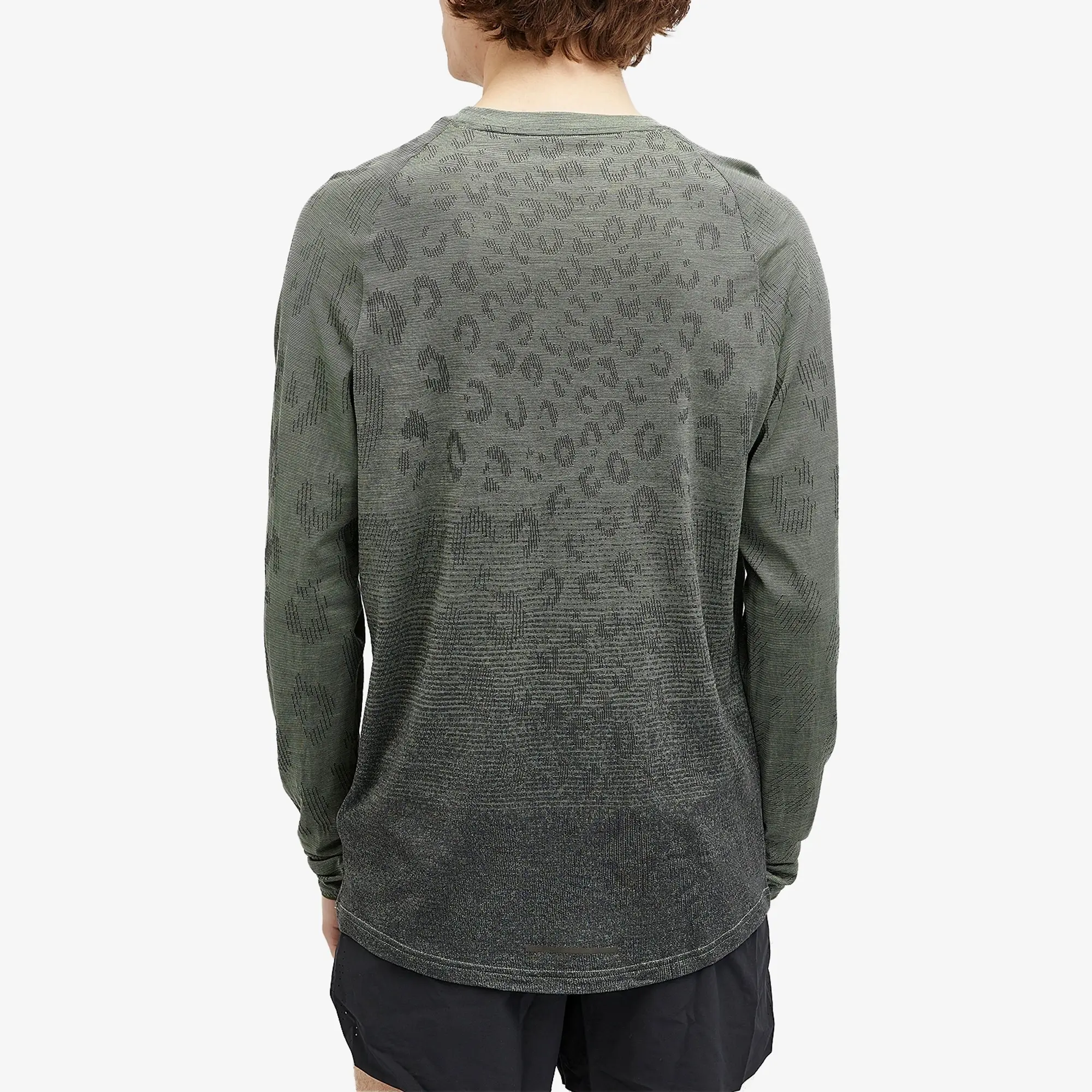 Nike Men's Run Division Long Sleeved T-Shirt Jade Horizon/Iron Grey