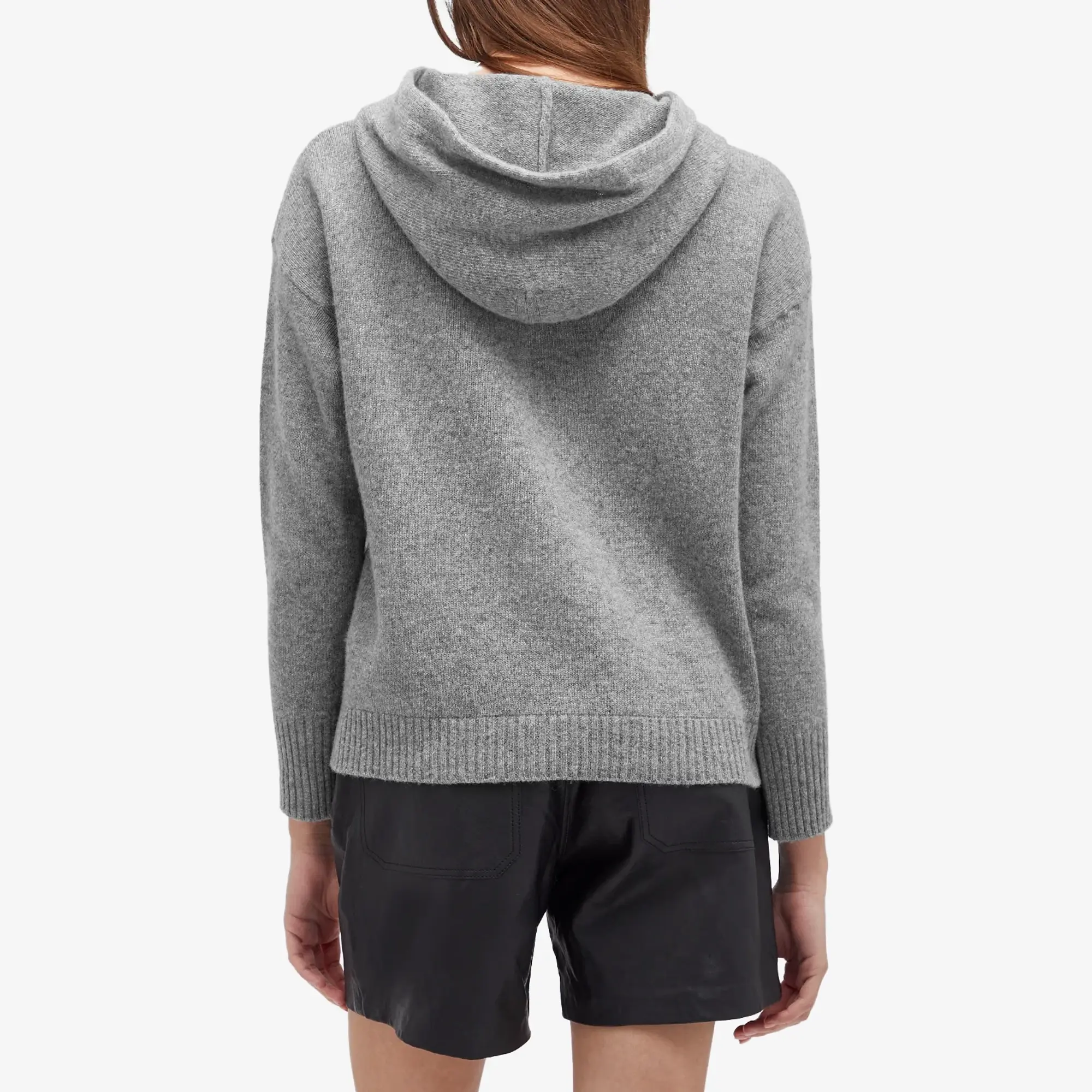 Weekend by Max Mara Women's Scenico Knitted Hoodie Medium Grey