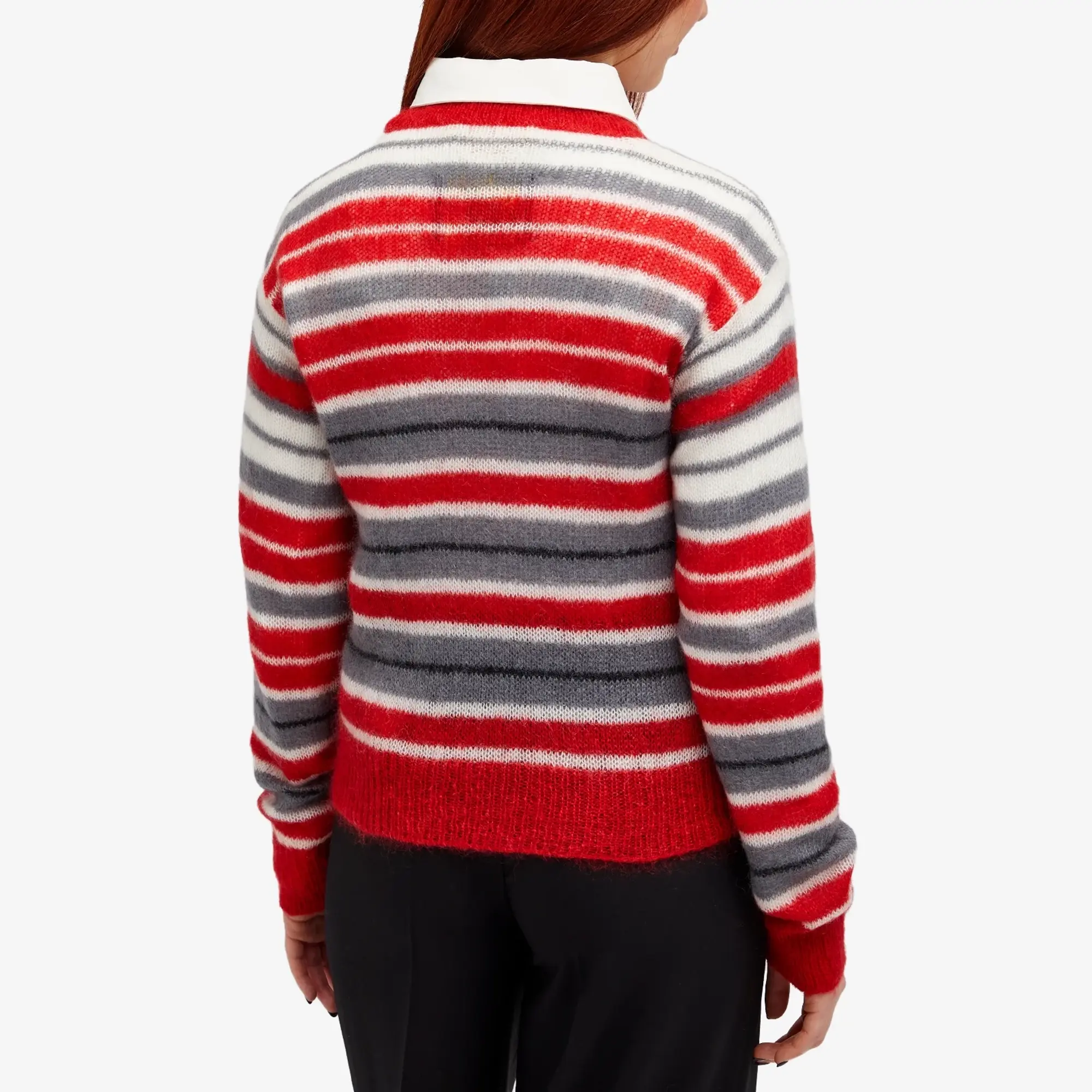 Marni Women's Sweatshirt in Stripe Neutral Grey