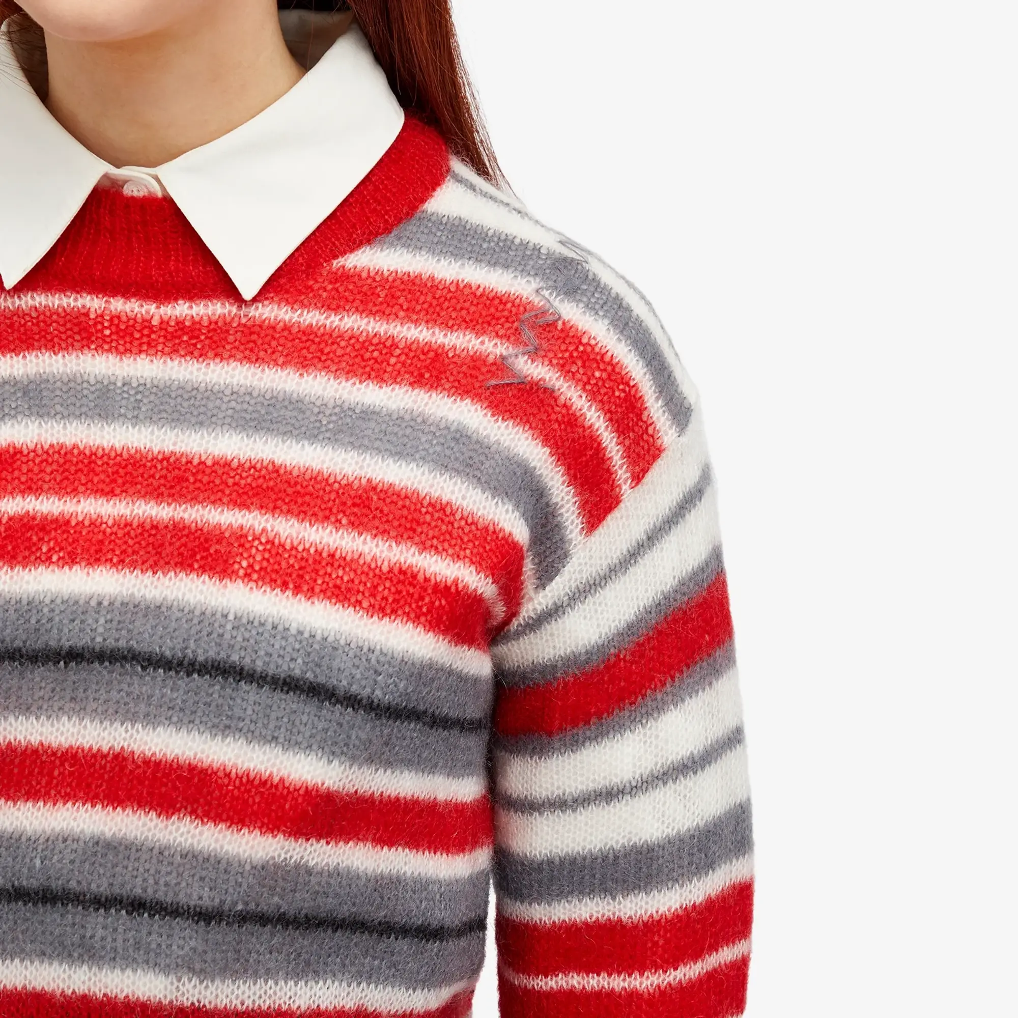 Marni Women's Sweatshirt in Stripe Neutral Grey