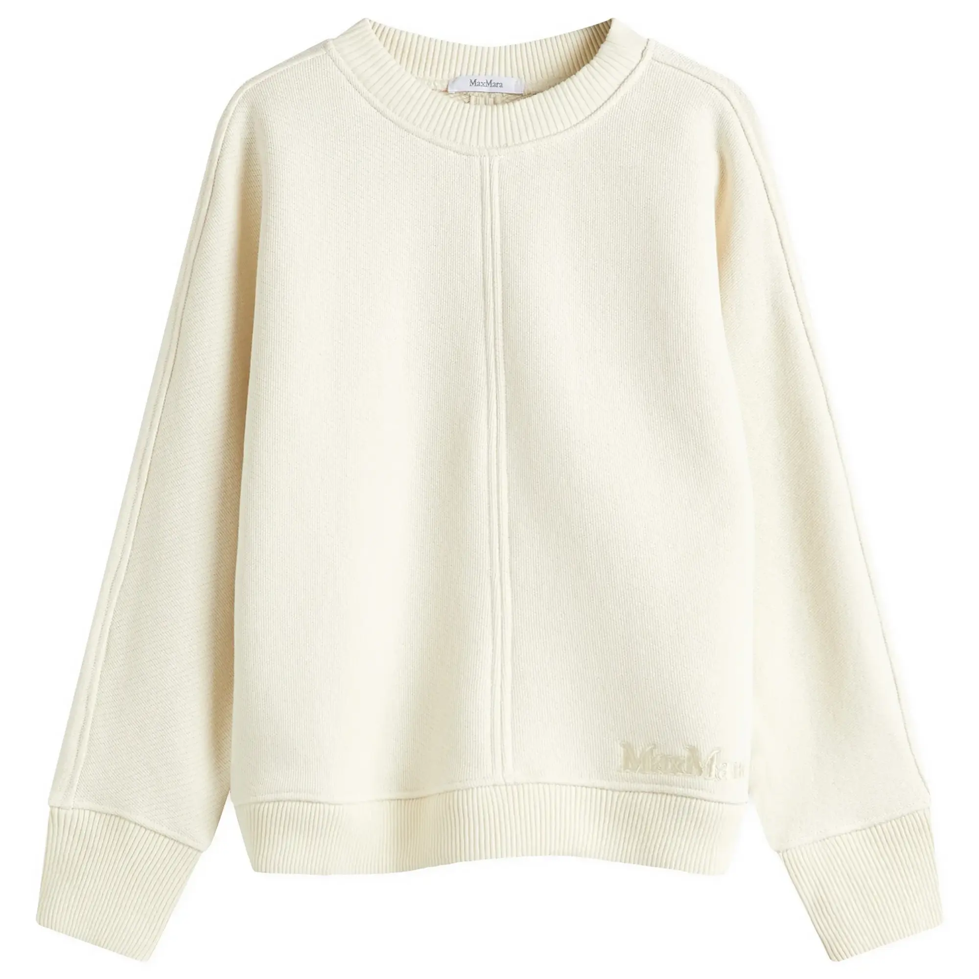 Max Mara Women's Cral Textured Sweater White