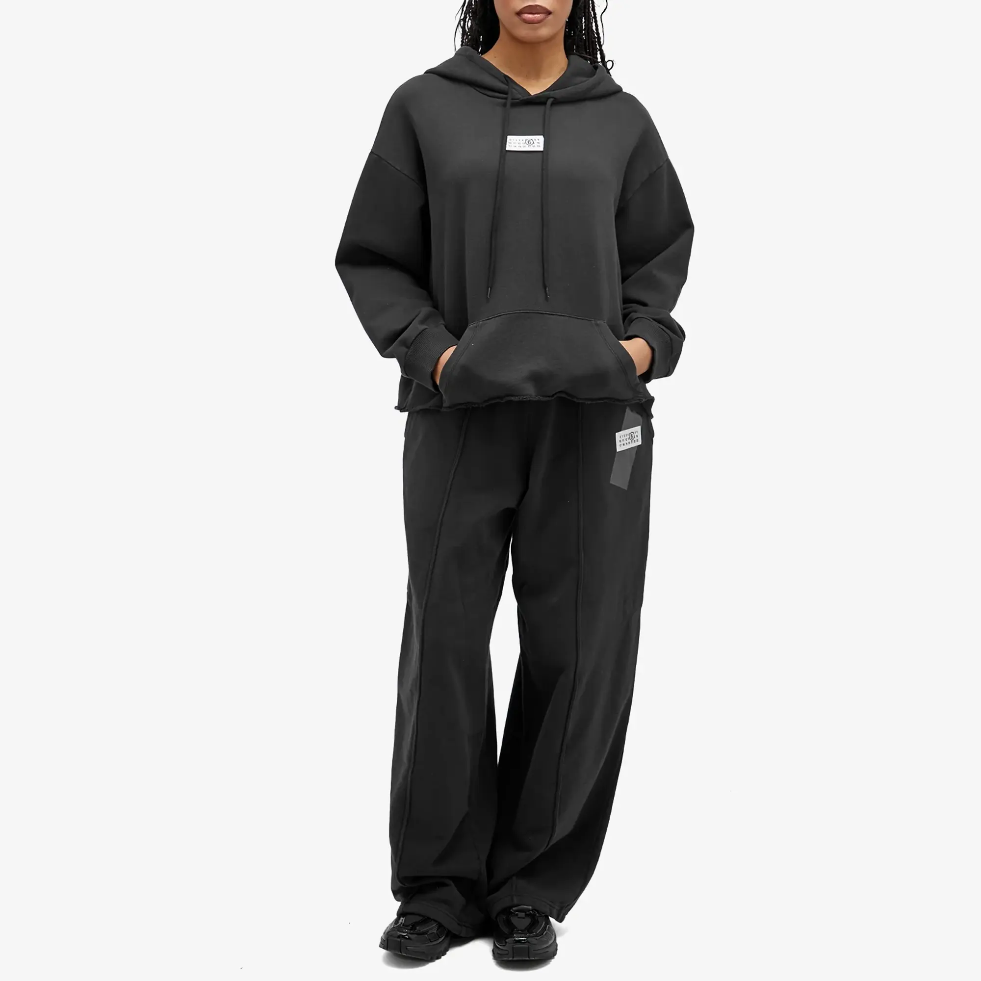MM6 Maison Margiela Women's Zip Hoodie Washed Black