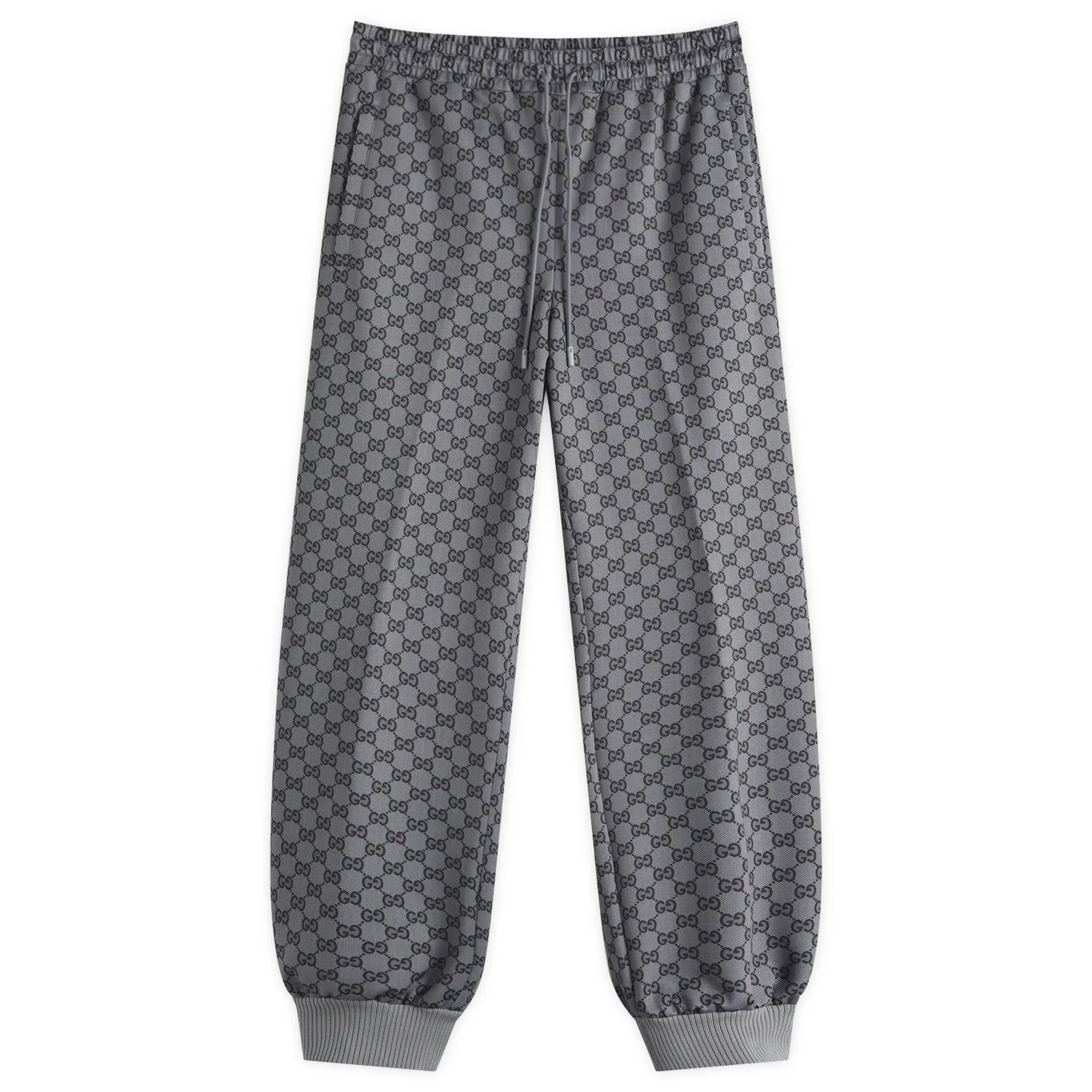 Gucci Men's Light Neoprene Jogging Pants Grey/Black